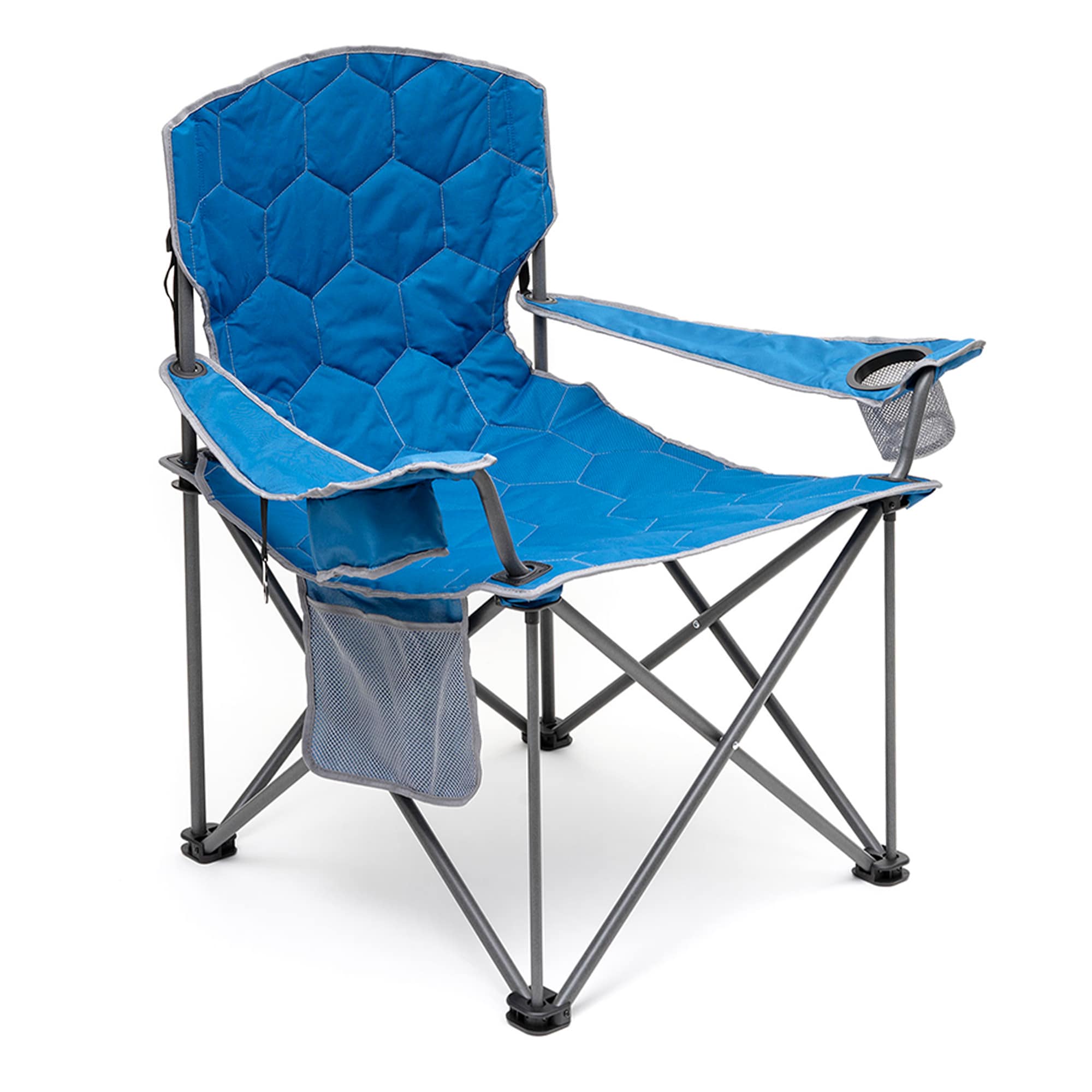 Mondawe MO-CCAC2002EBU1 Polyester Blue Folding Camping chair Carrying Strap/Handle Included