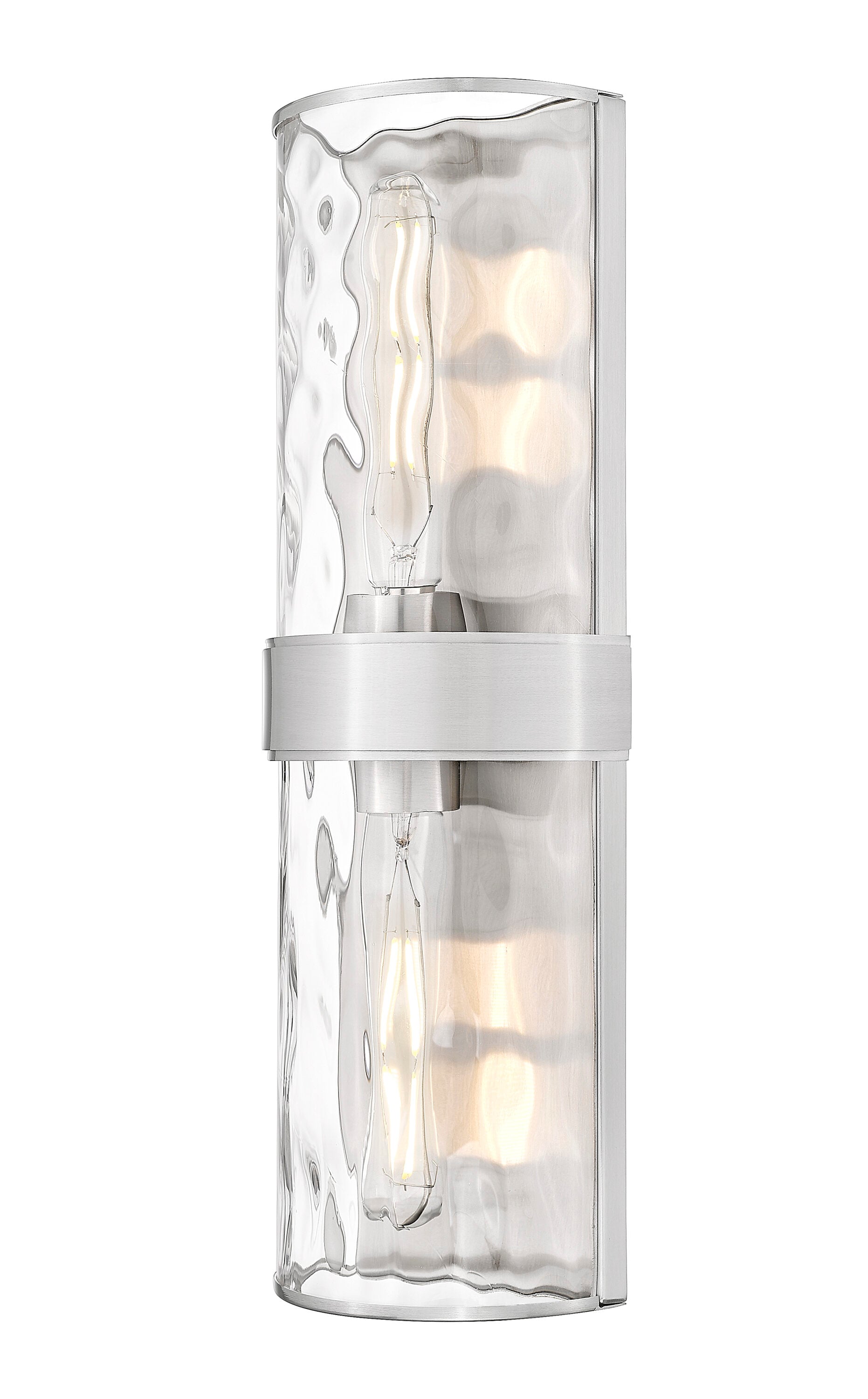 Z-Lite Bordeaux 1-Light 5.5-in Brushed Nickel Flush Mount Light