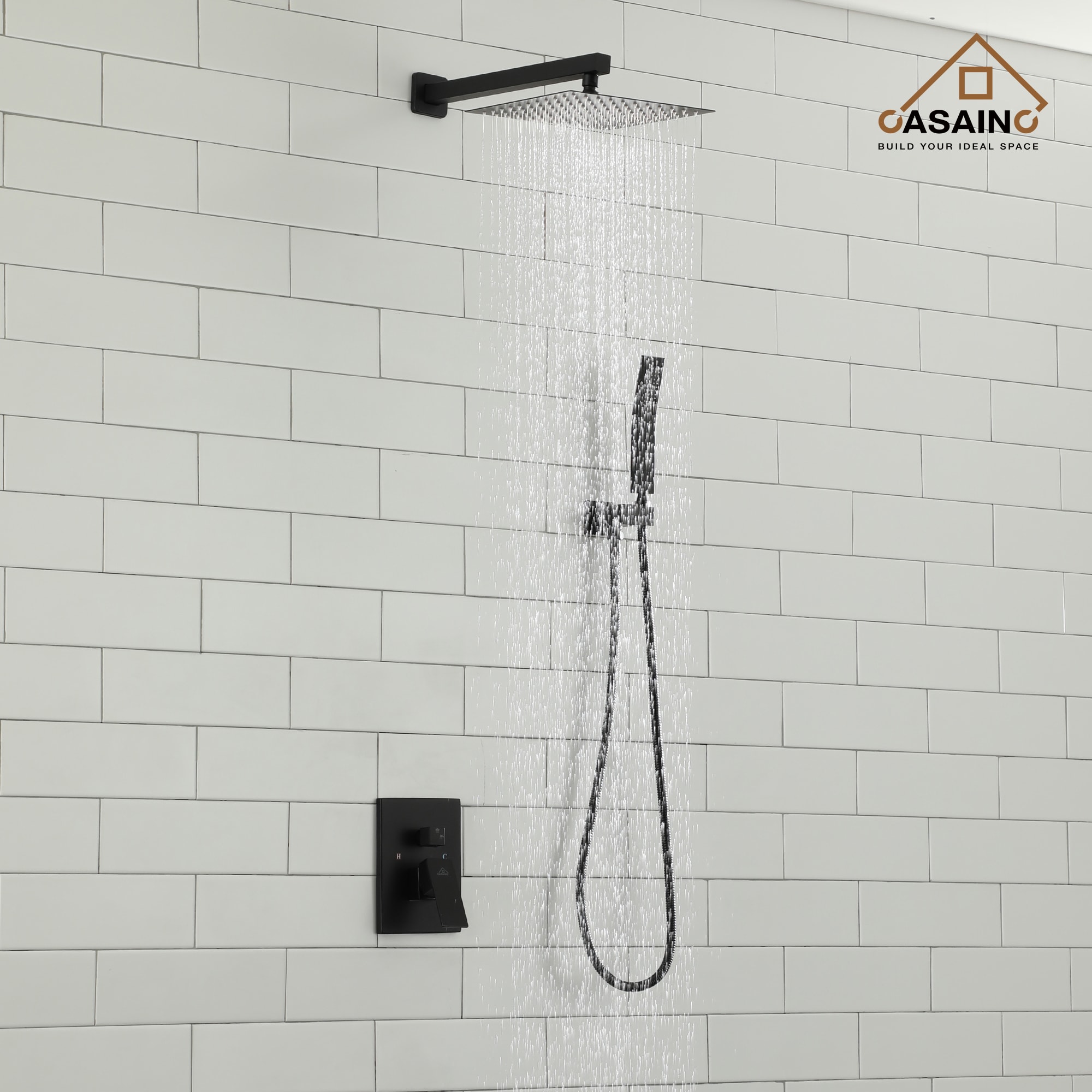 CASAINC OY-93A1002-MB Showerhead-Bar-Panels - View #5