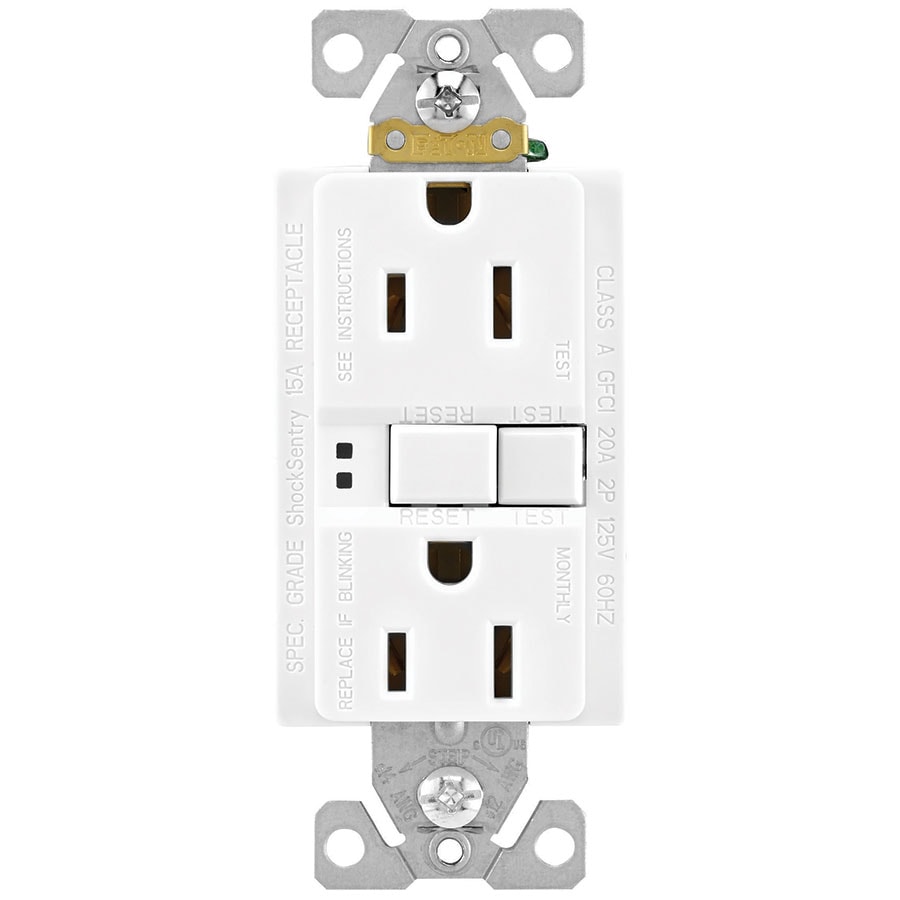 GFCI Self Test Outlet Cream COOPER WIRING DEVICE 3 Pack GFI Brand