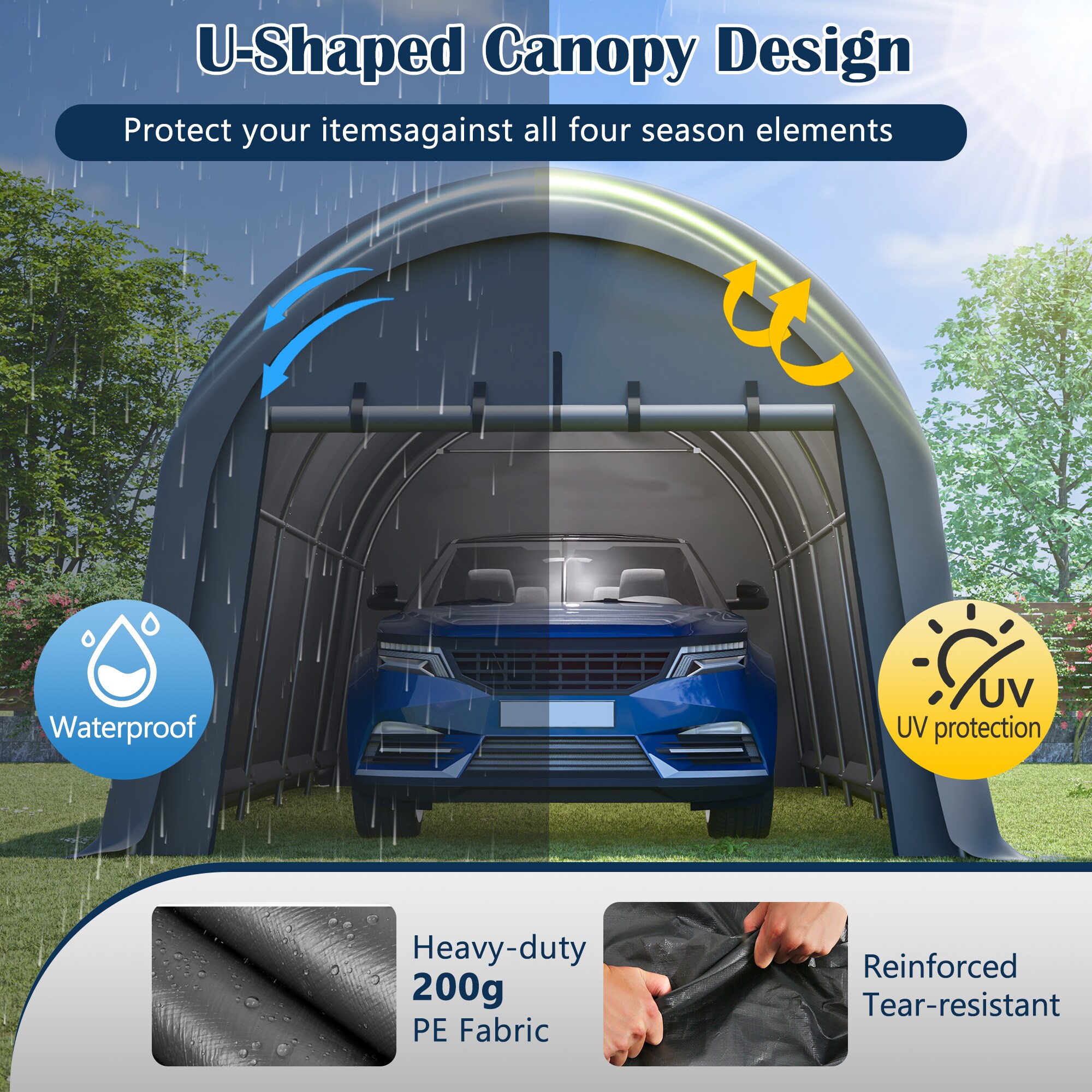 Justincity LJT0416OG24 Carport-Covers - View #4
