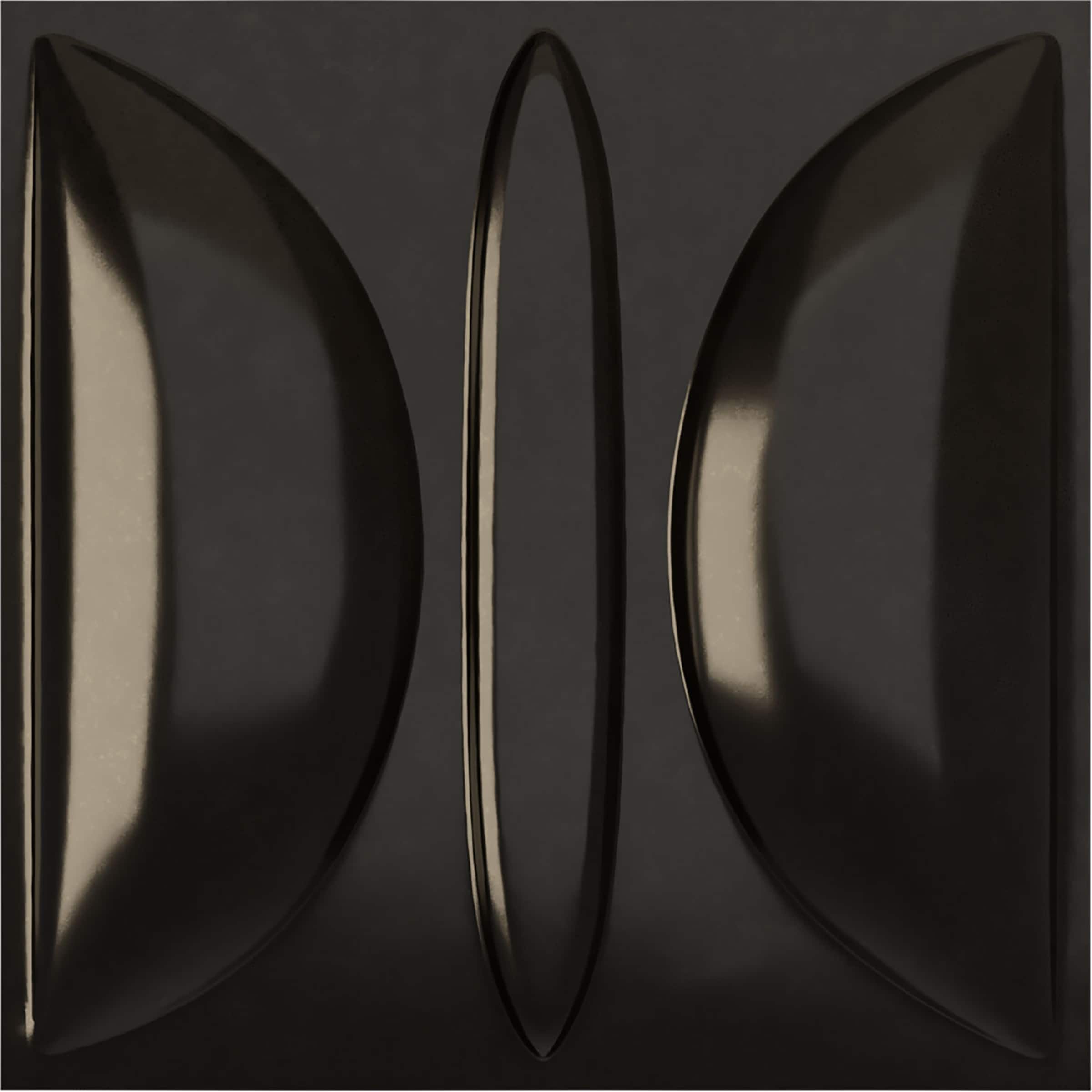 Ekena Millwork WP20X20SAECA 19-5/8-in x 19-5/8-in Embossed Paintable/Stainable Black PVC Wall Panel (