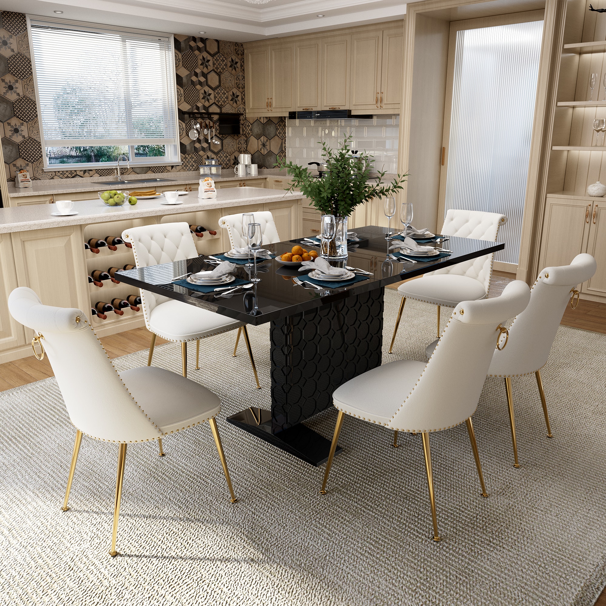 Clihome CL-ST1-BK703BG Dining-Sets - View #4