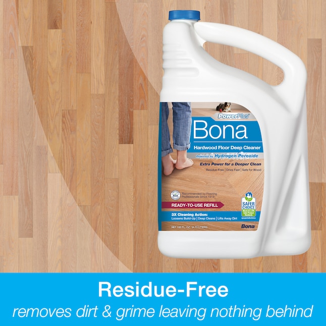 Bona Powerplus 128 Fl Oz Liquid Floor, How To Use Bona Hardwood Floor Cleaner Refill