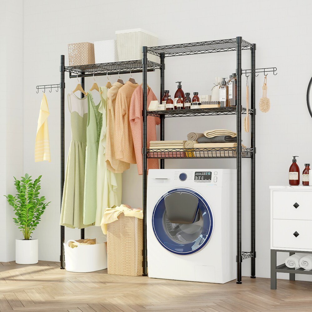 Winado Black Steel Clothing rack