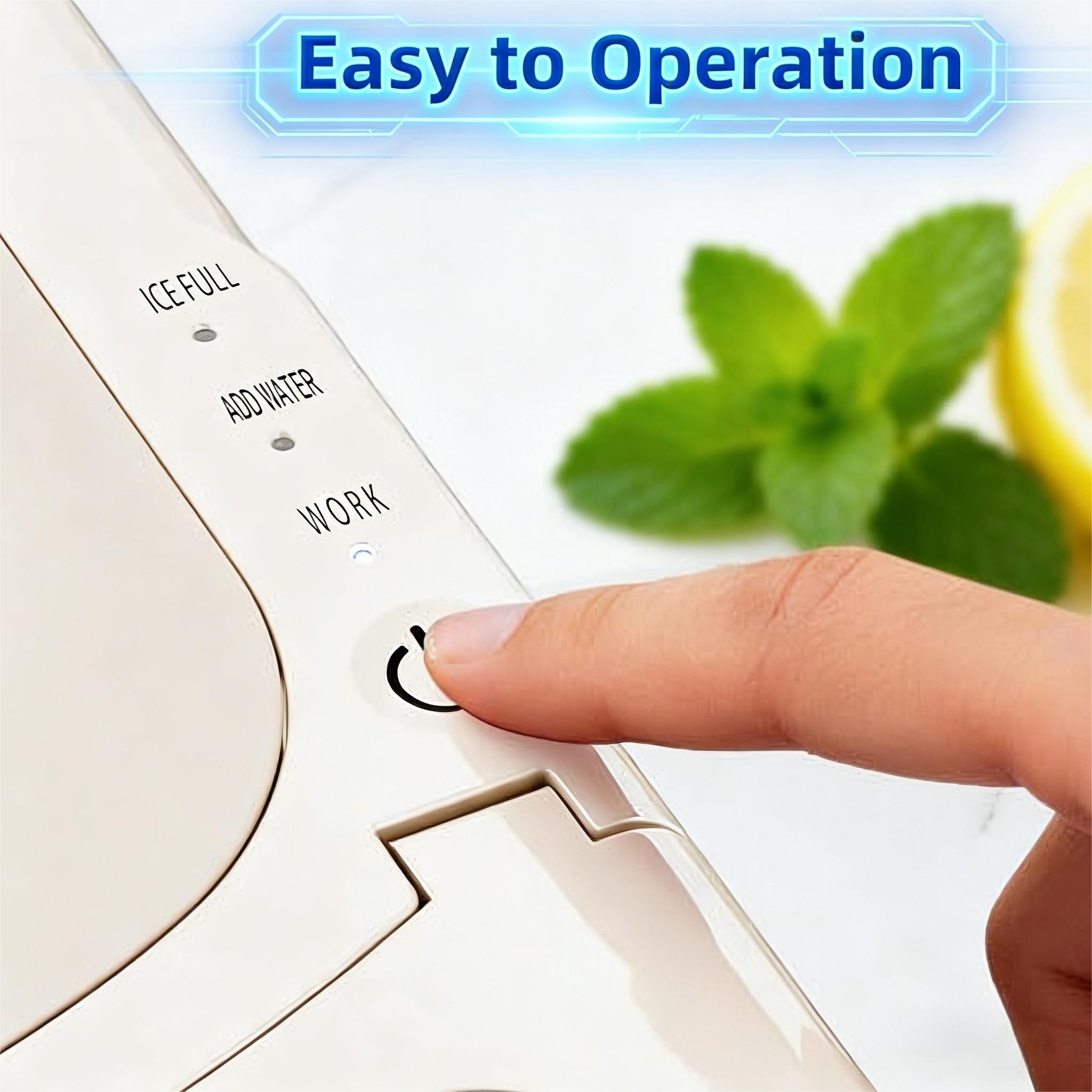 COWSAR LSRW-11015RIM0-WHITE Ice-Makers - View #2