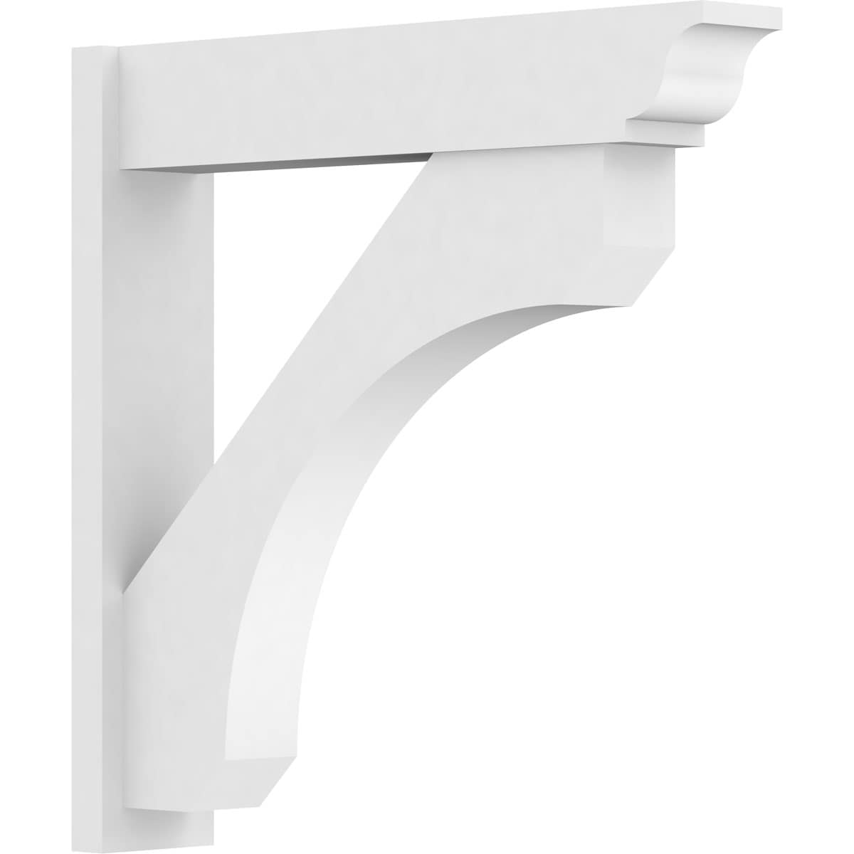 Ekena Millwork OUTP07X36X36LEC01 7-in W x 36-in D x 36-in H Legacy Architectural Grade PVC Outlooker with Traditional Ends
