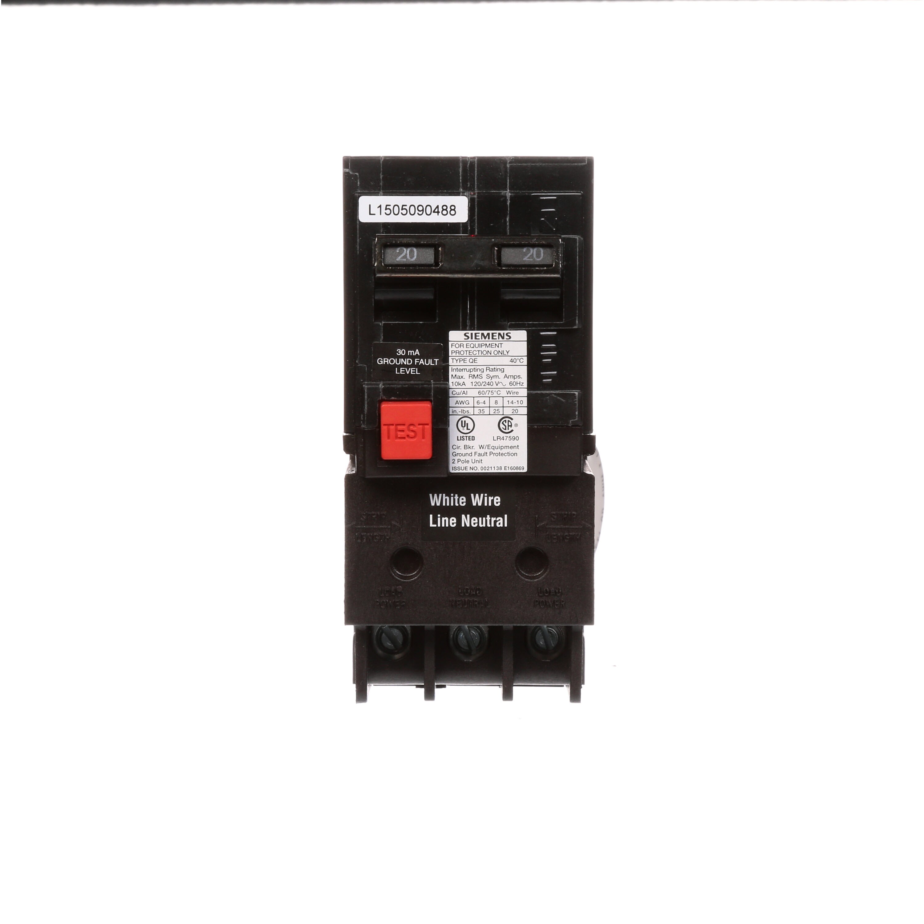 Siemens QE220 Circuit-Breakers - View #2
