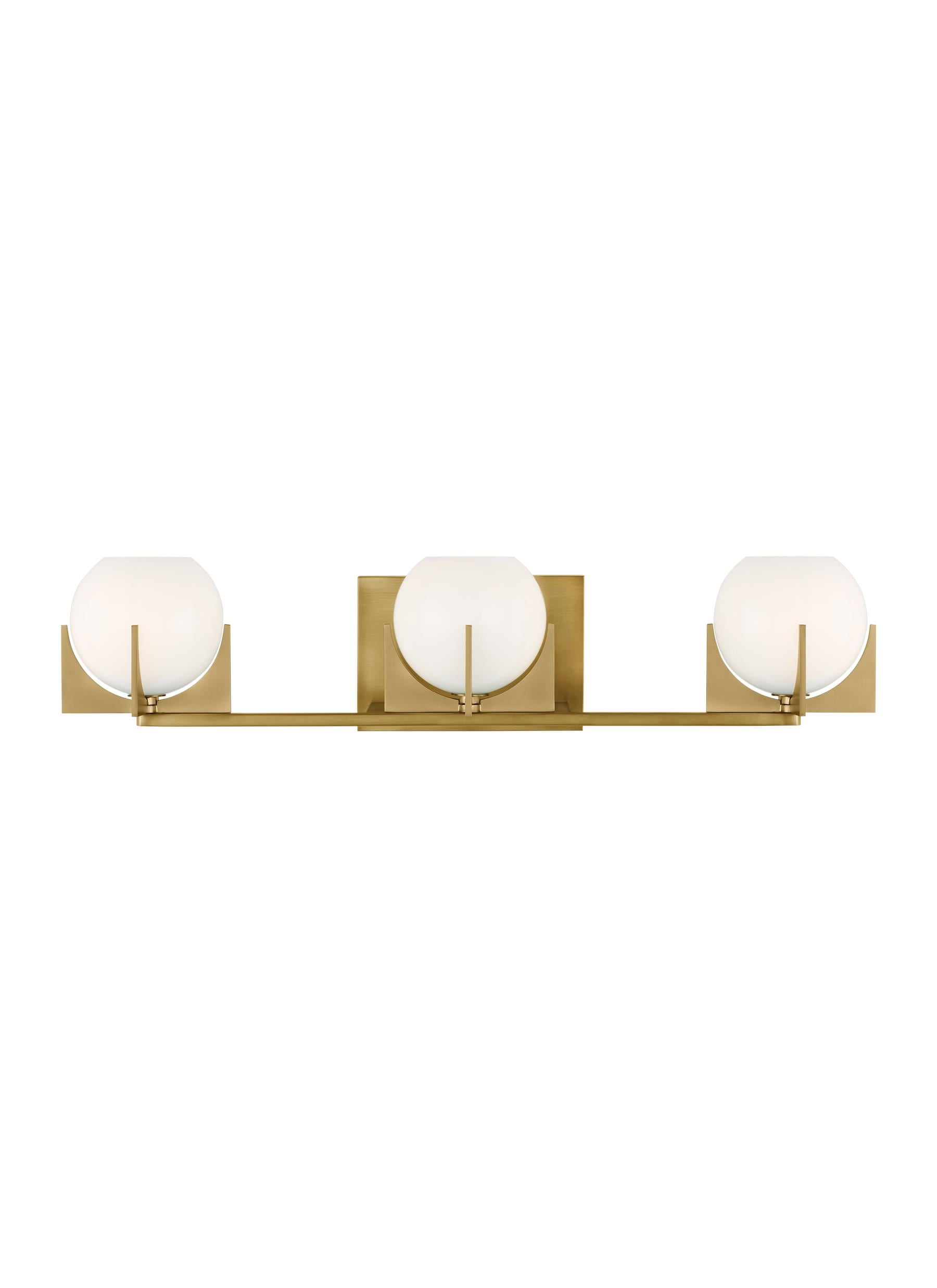 Generation Lighting VS2463BBS Abbott 24.13-in 3 -Light Antique Brass Modern/contemporary Vanity light
