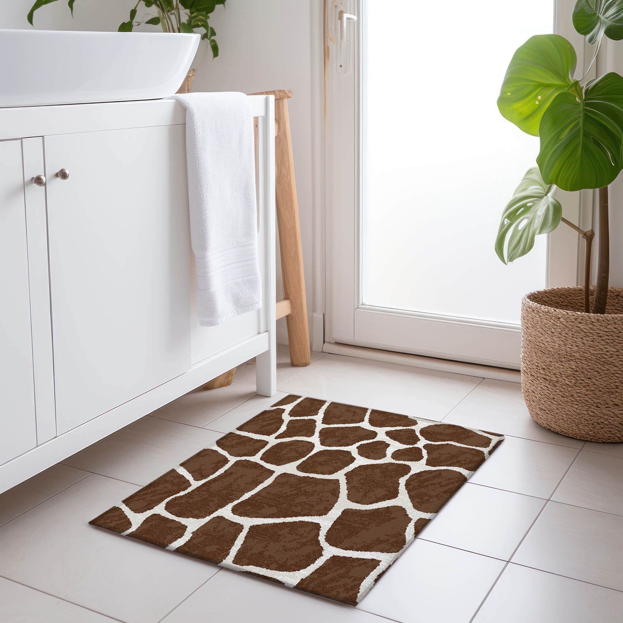 Addison Rugs AMF45CO20X30 Mayfield AMF45CO 2 x 3 (ft) Loomed Polyester Coffee Rectangular Indoor Abstract Machine washable Area rug