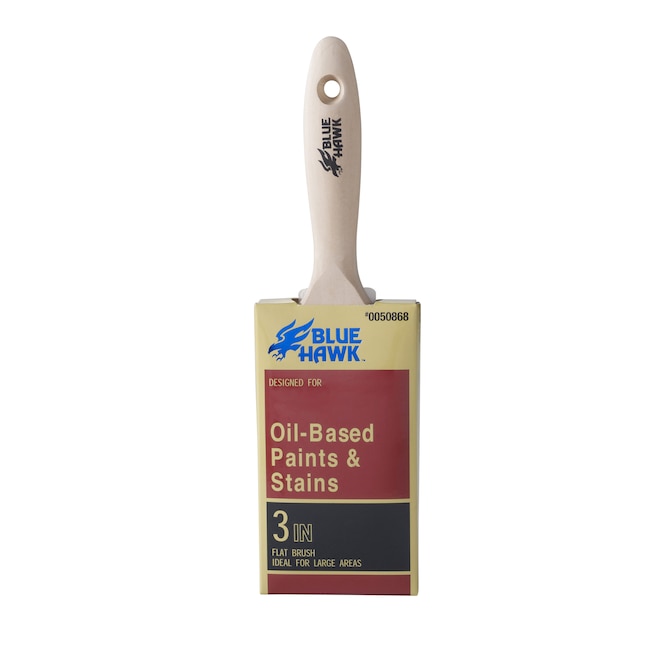 Blue Hawk Polyester Flat 3-in Paint Brush Blue Hawk Polyester Flat 3-in Paint Brush