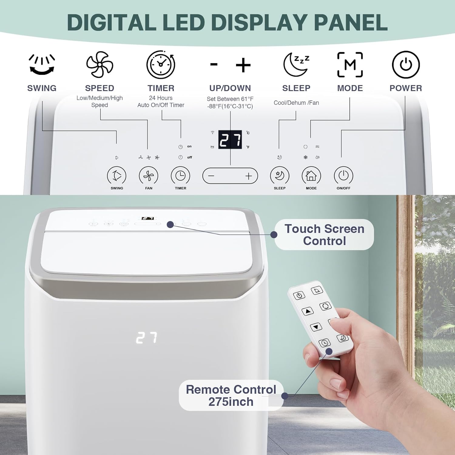 Garvee M-VGX-PHO-10HZ5V1Q Portable-Air-Conditioners - View #3