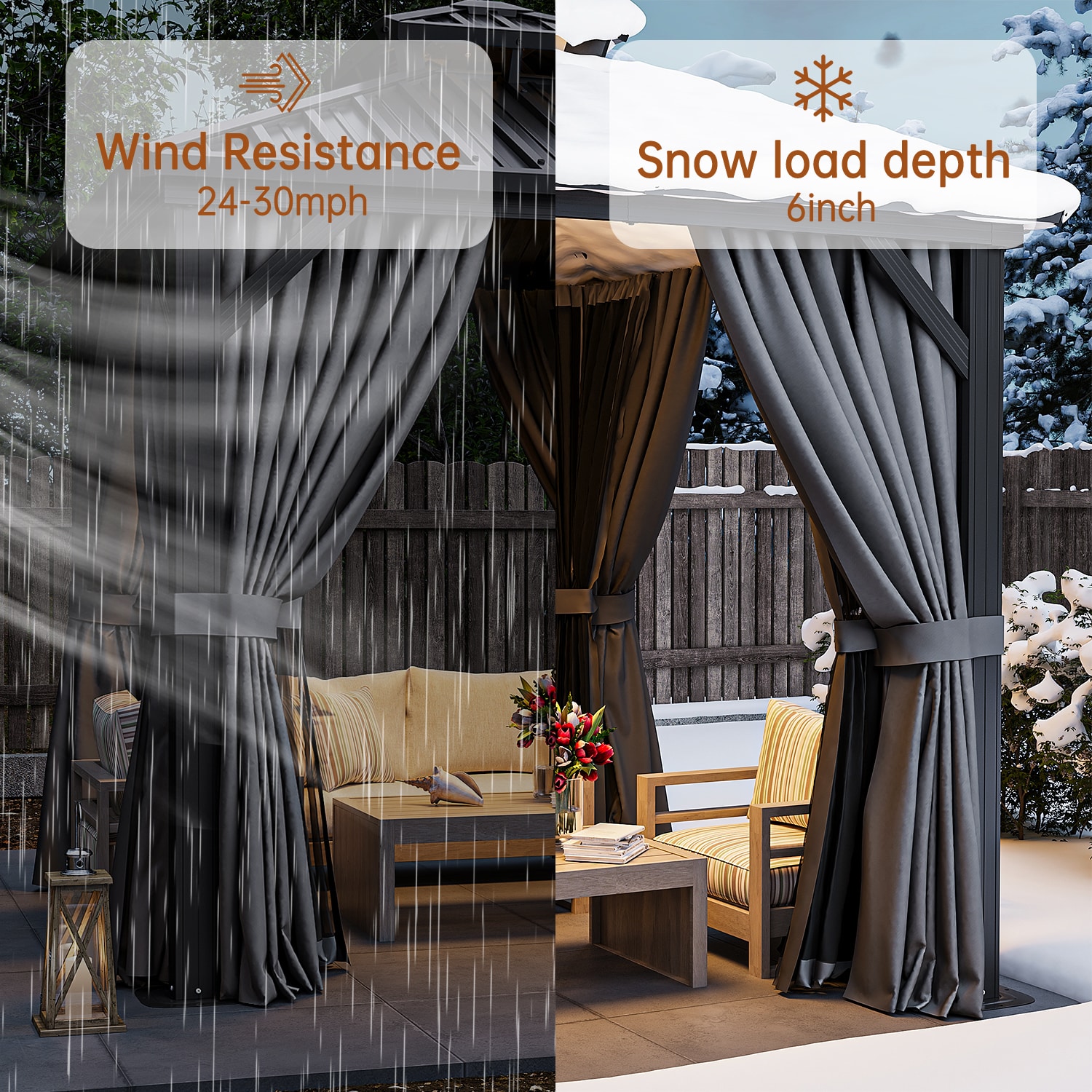 Bapipro BPIG02G50 Wood-Resin-Gazebos - View #5