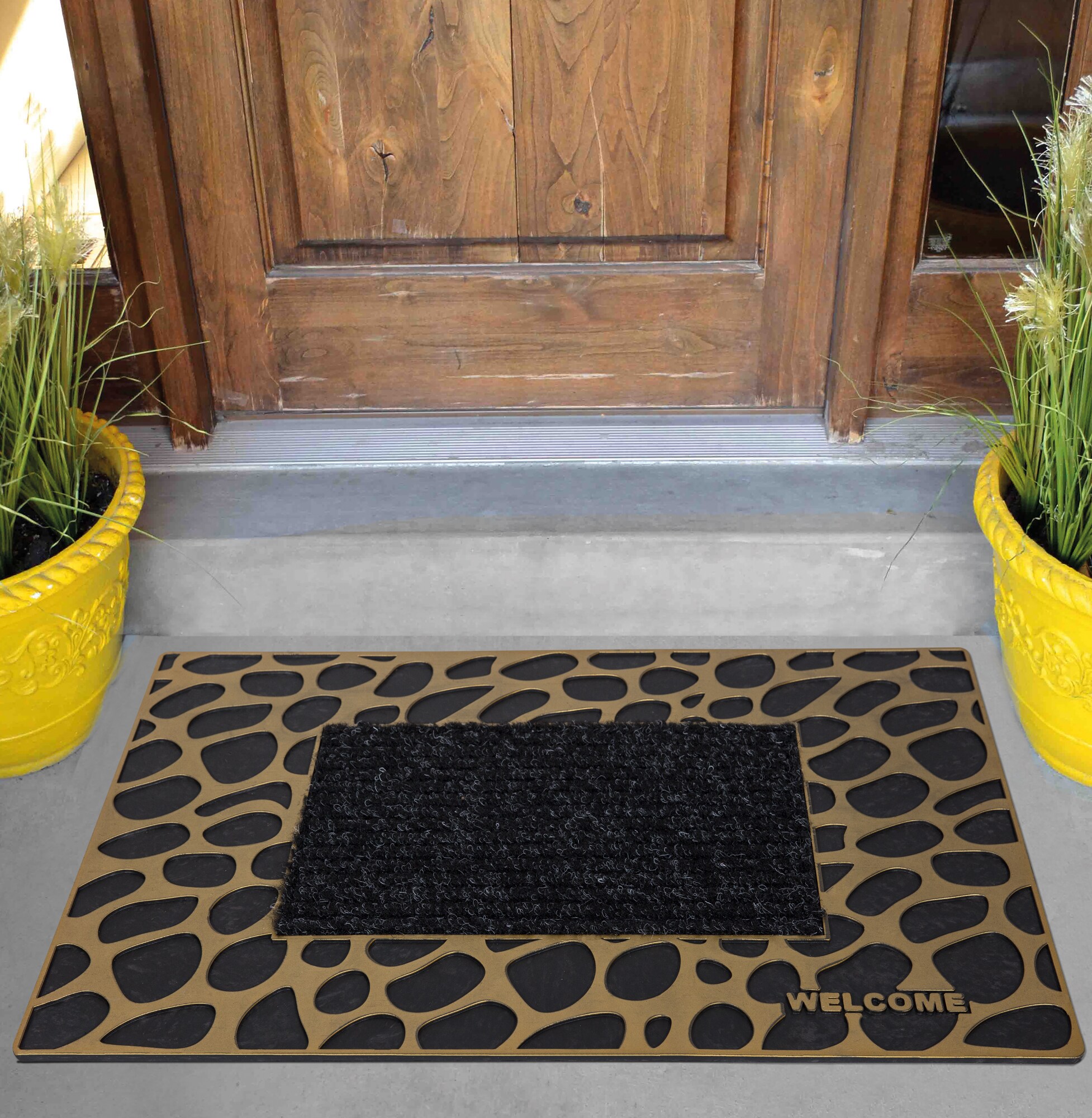 Ottomanson Doormat 20 x 30 Beige Welcome