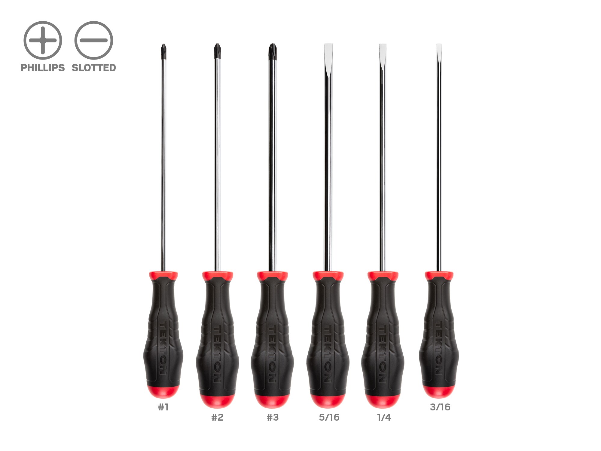 TEKTON DRV43017 6 -Piece 8-in Screwdriver Set