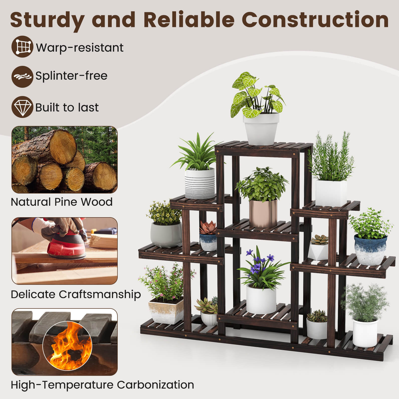 Costway CSHY006054 Plant-Stand - View #7