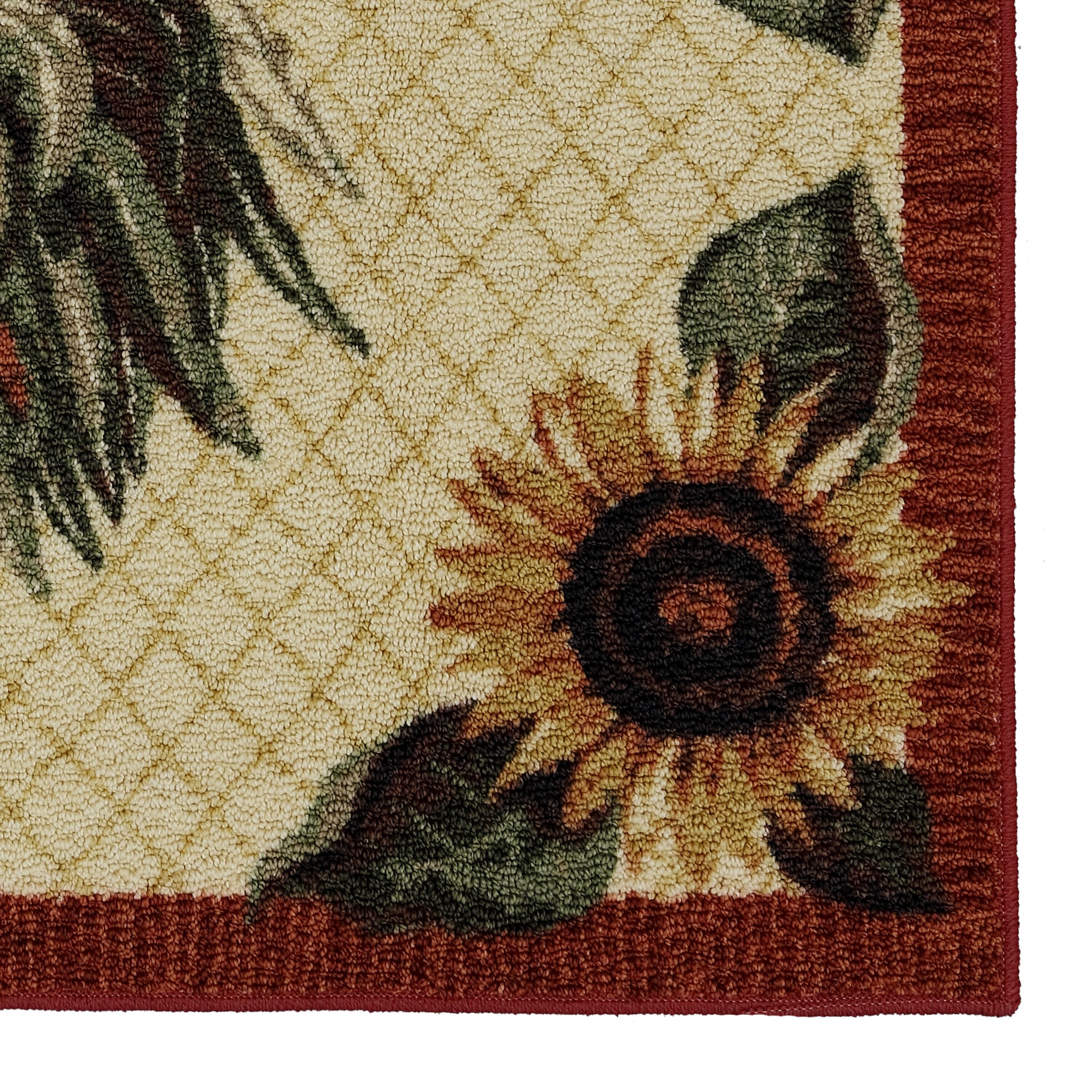 Mohawk Home Rooster Provencal 3 x 4 Brown Indoor Geometric Throw Rug