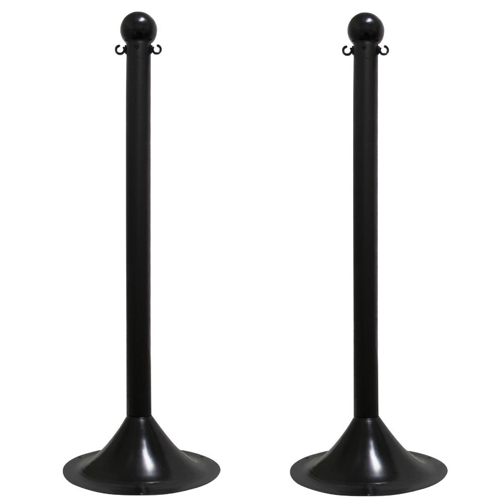 Mr. Chain 91503-2 Black Light Duty Stanchion (2-pack)