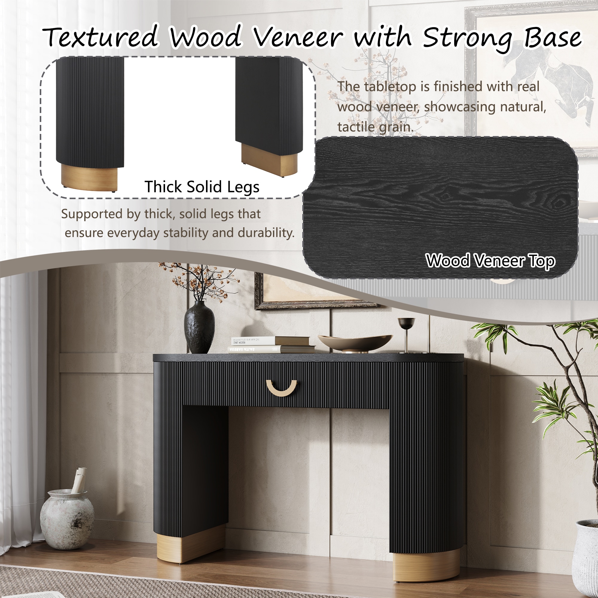 ModernLuxe N760P281361B Console-Sofa-Tables - View #4