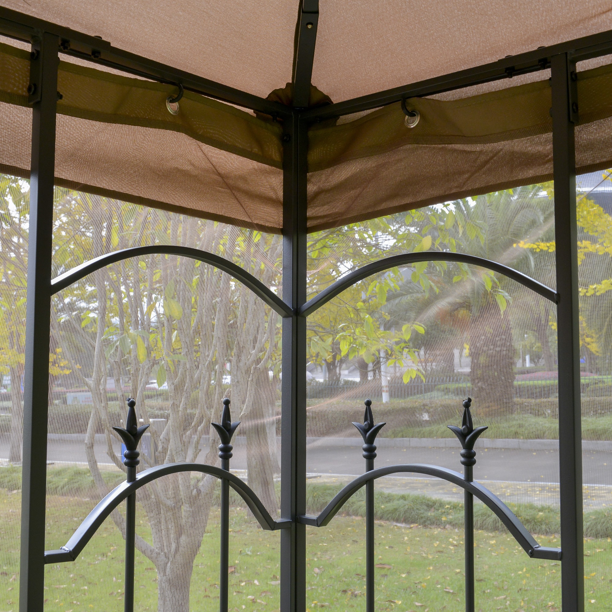 Outsunny 84C-028BN Wood-Resin-Gazebos - View #4