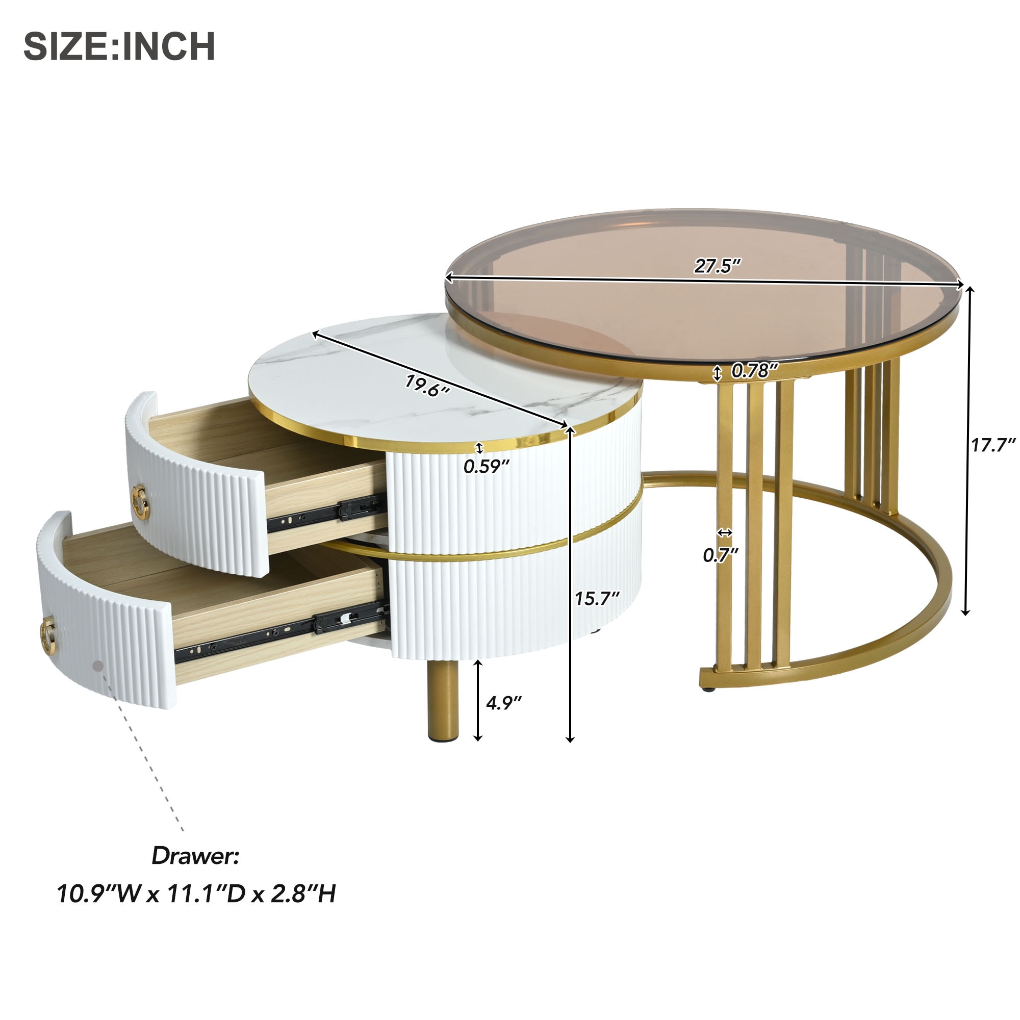 ModernLuxe L-WF320536AAK Coffee-Tables - View #7
