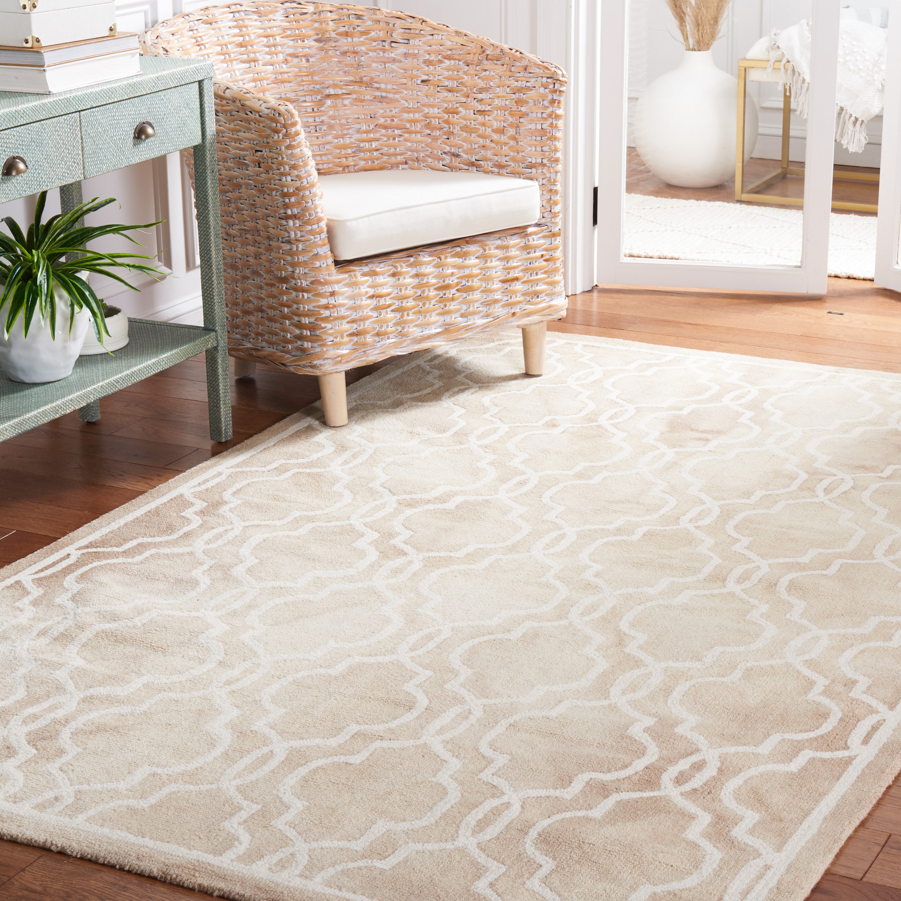 Artistry Door Mat Throw Rug, 20 X 34, Trellis Design, Soft