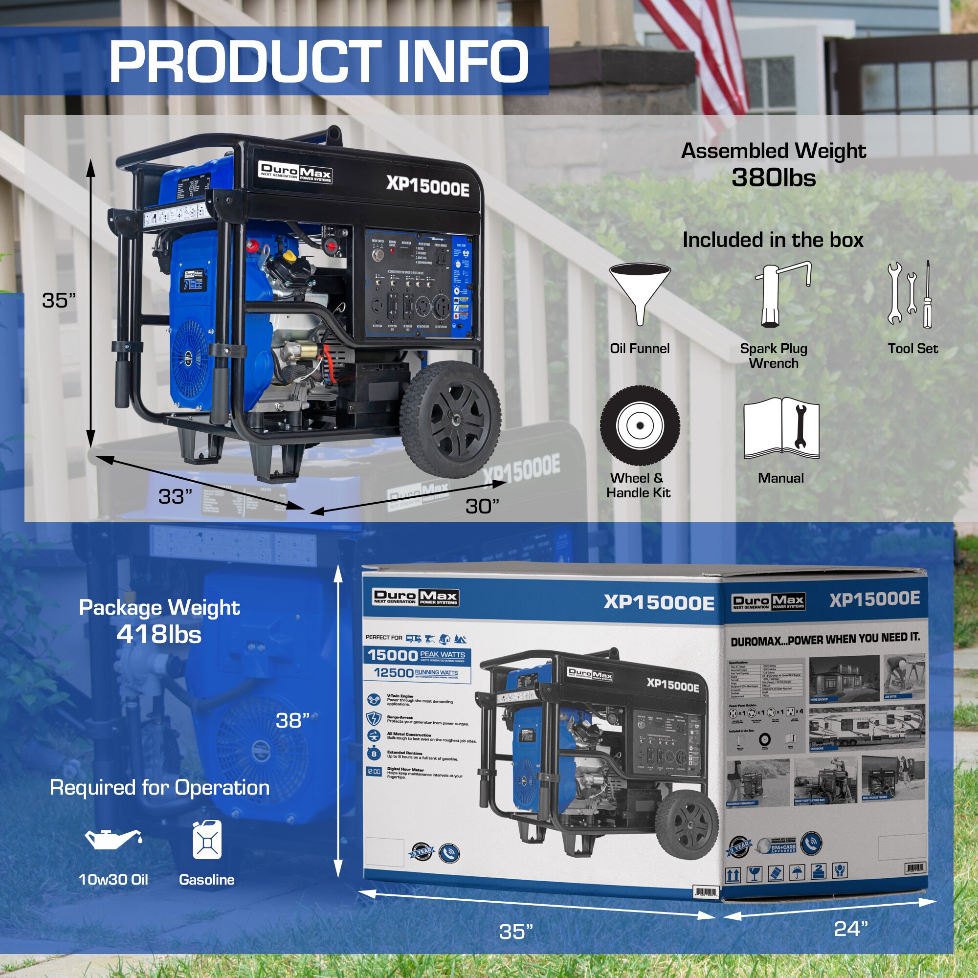 DuroMax XP15000E Portable-Generators - View #10