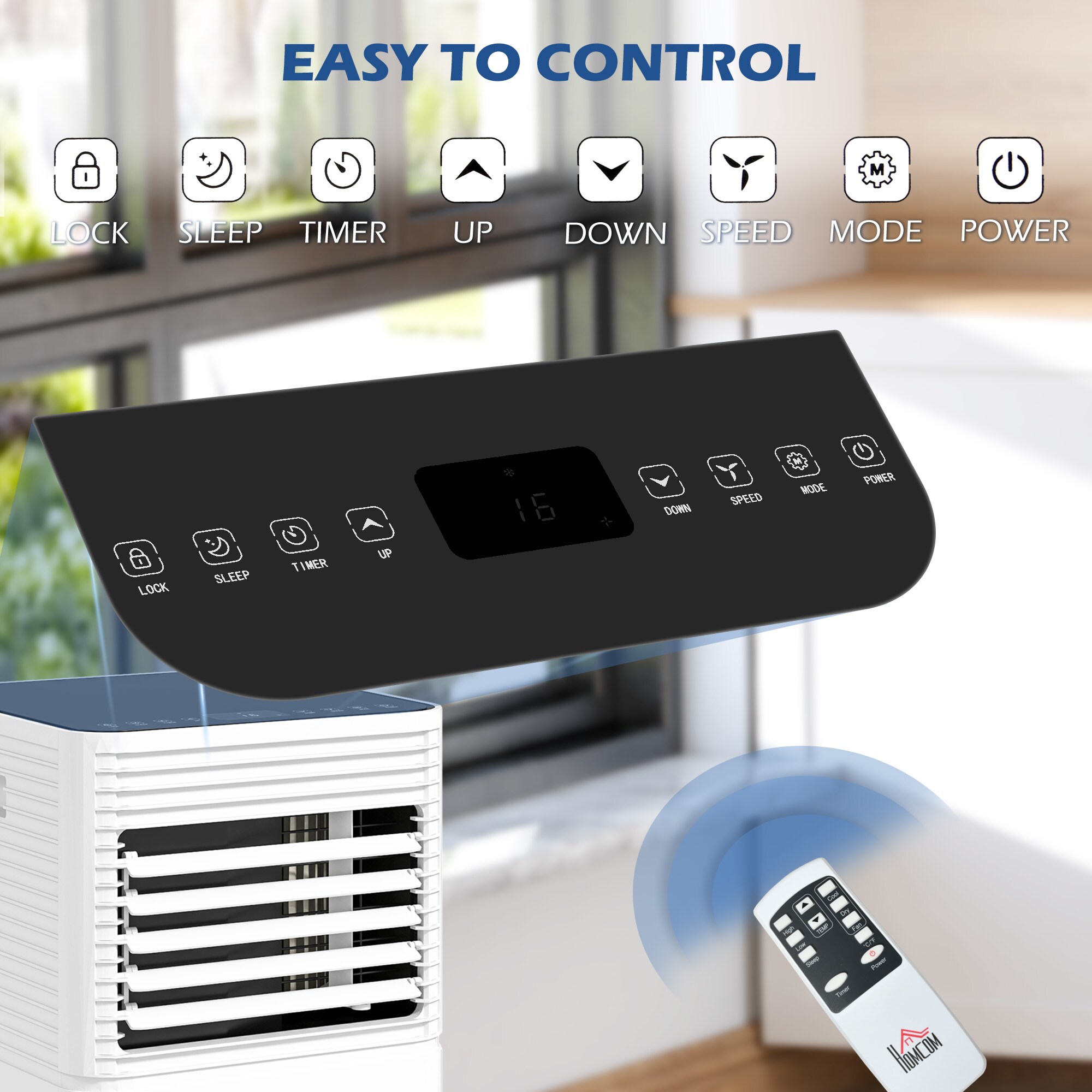 HomCom 823-006V81WT Portable-Air-Conditioners - View #8