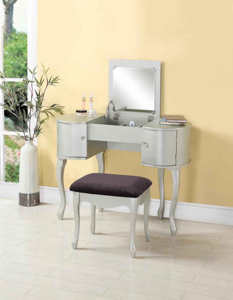 Linon 580425SIL01U Bedroom-Vanities - View #2