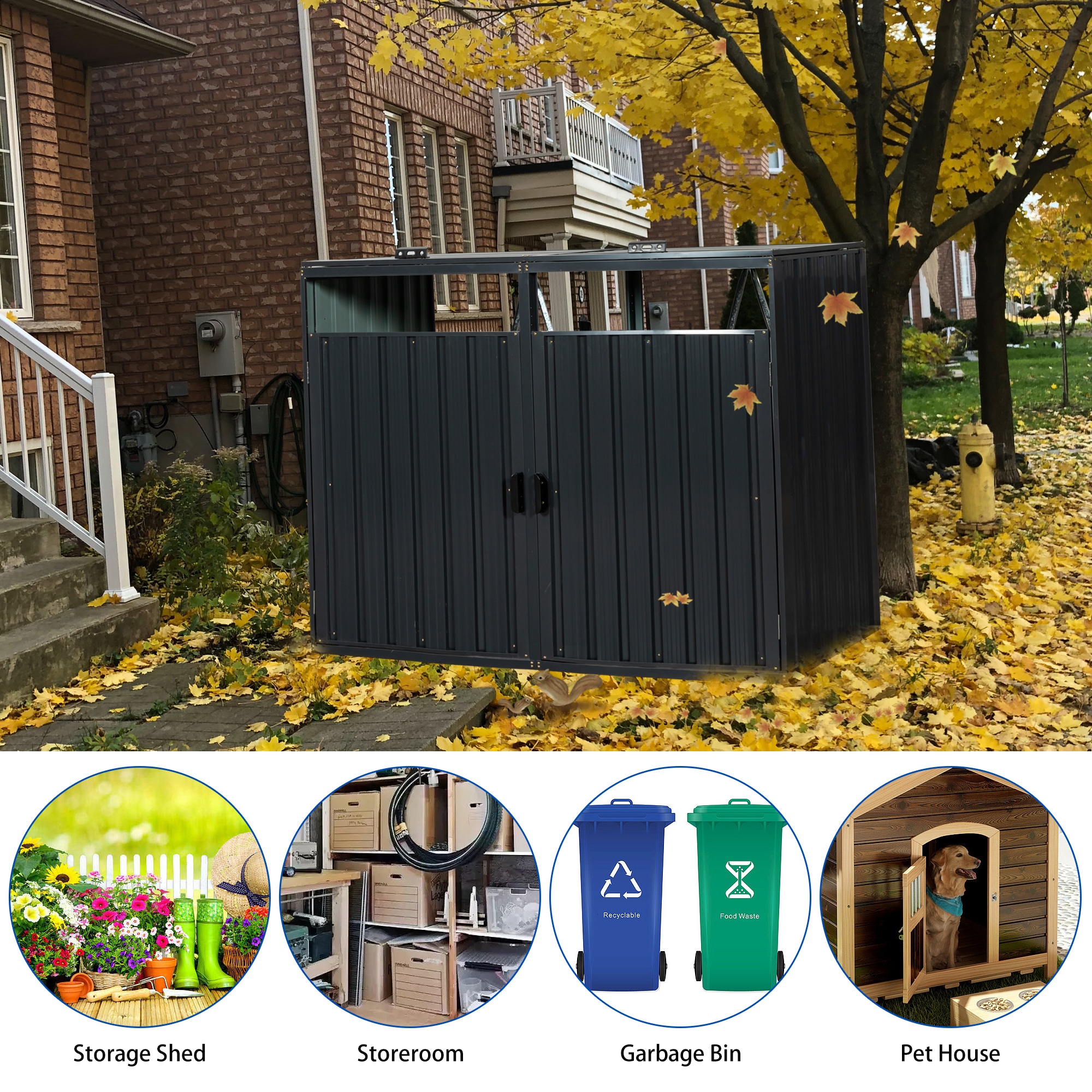 Mondawe MD-WWC71043 Metal-Storage-Buildings-Sheds - View #3