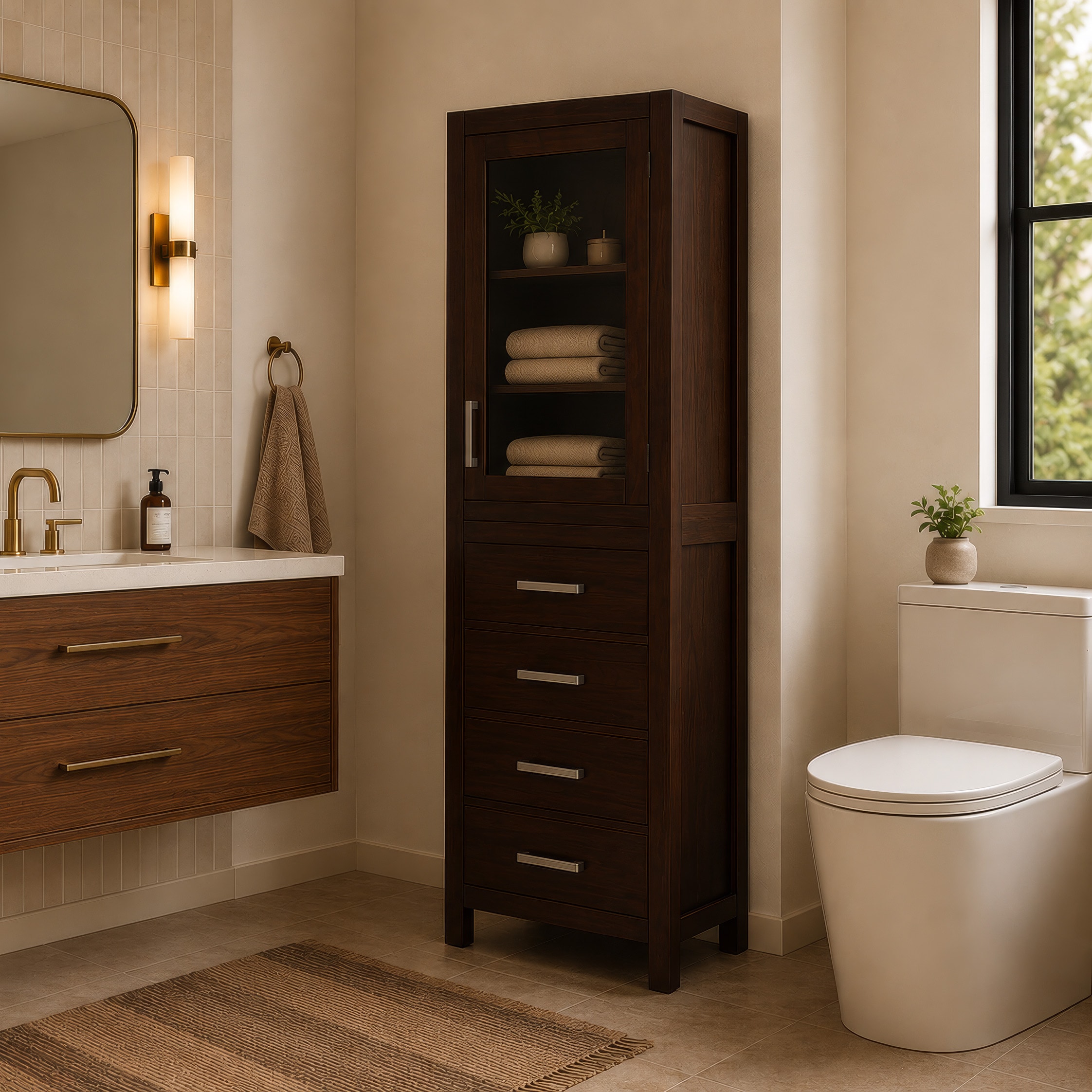 Bathroom Storage Number of Shelves 2