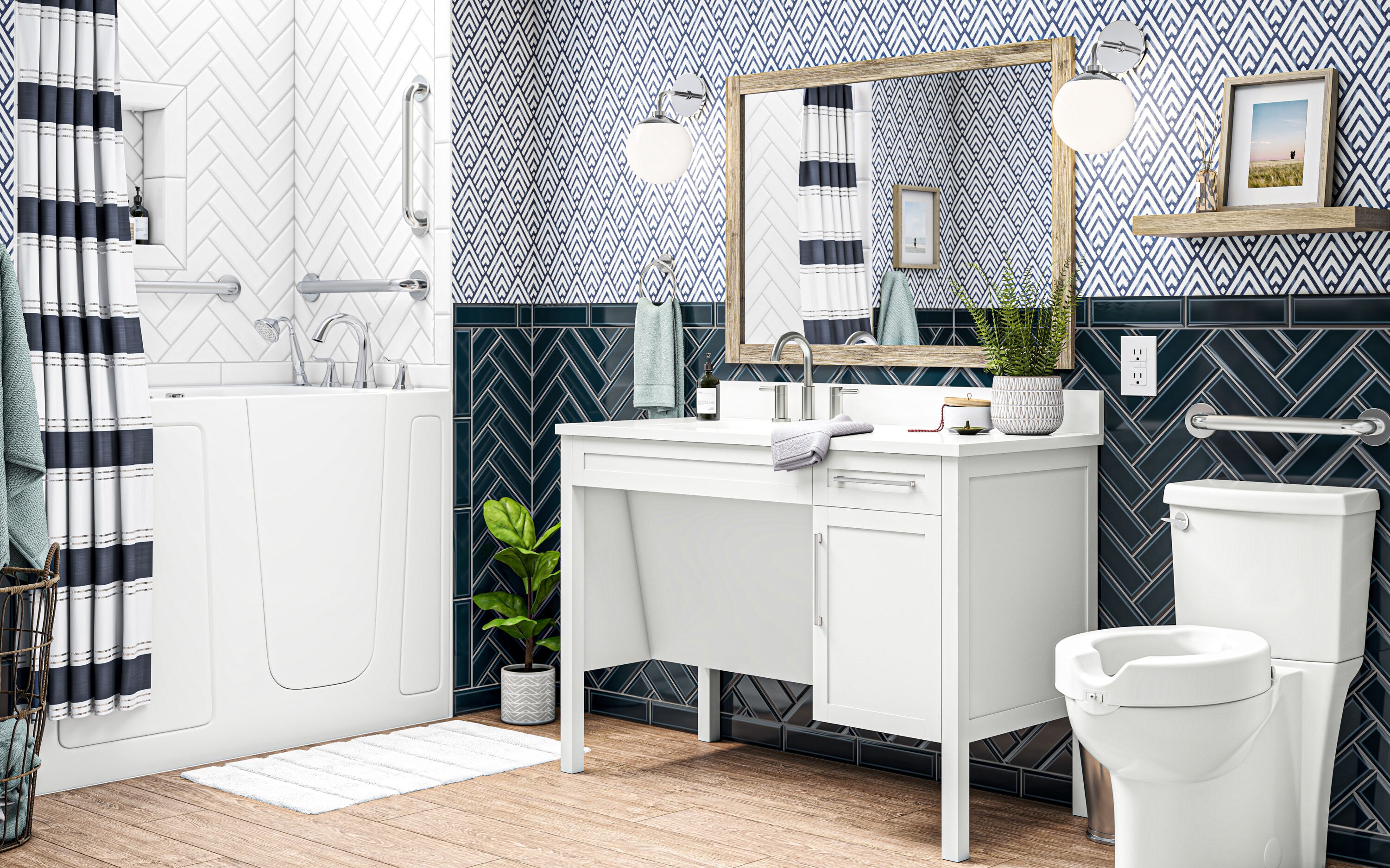 allen + roth S19 VM4230 Framed-Bath-Mirrors - View #2