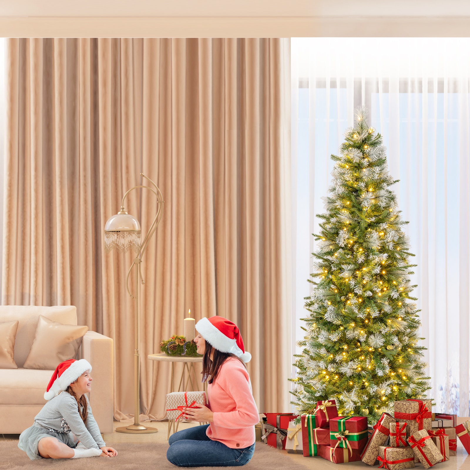 WELLFOR TX-HGY-10018US Artificial-Christmas-Trees - View #4