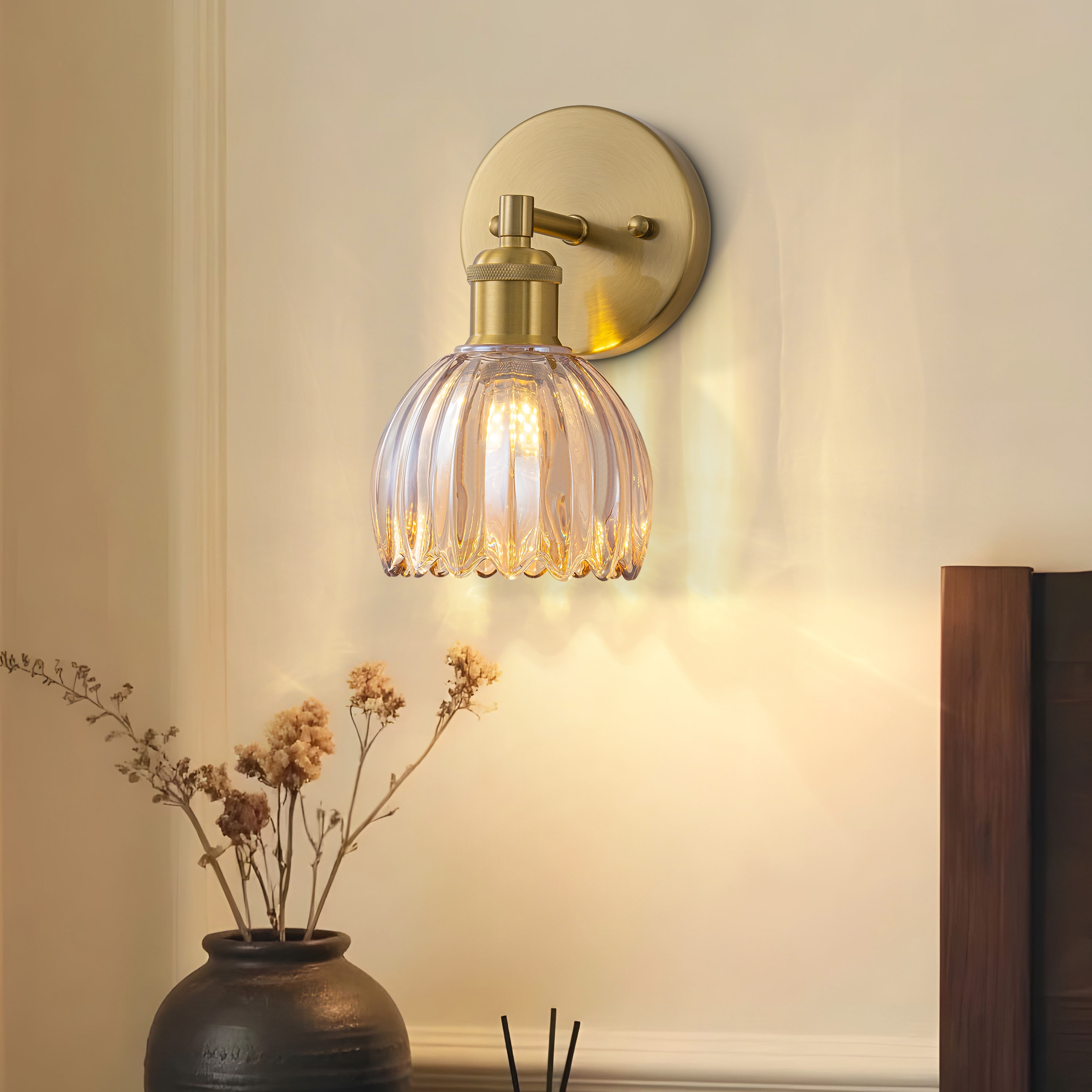 GoYeel 4.7-in 1 Light Gold Modern/contemporary Bathroom Vanity light