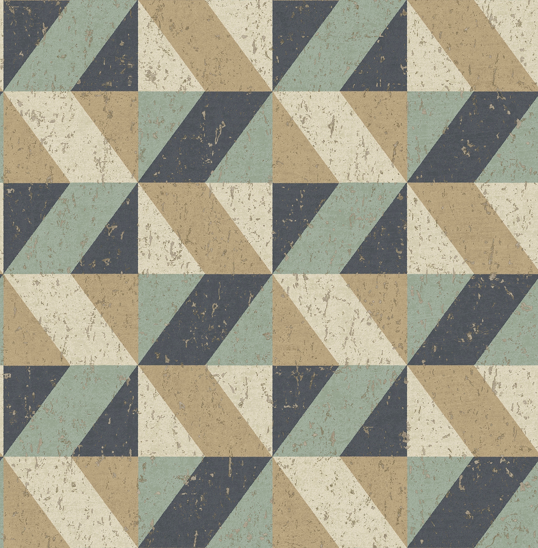 A-Street Prints 2908-25310 Alchemy 56.4-Sq. Feet Multicolor Non-woven Textured Geometric 3D Unpasted Wallpaper