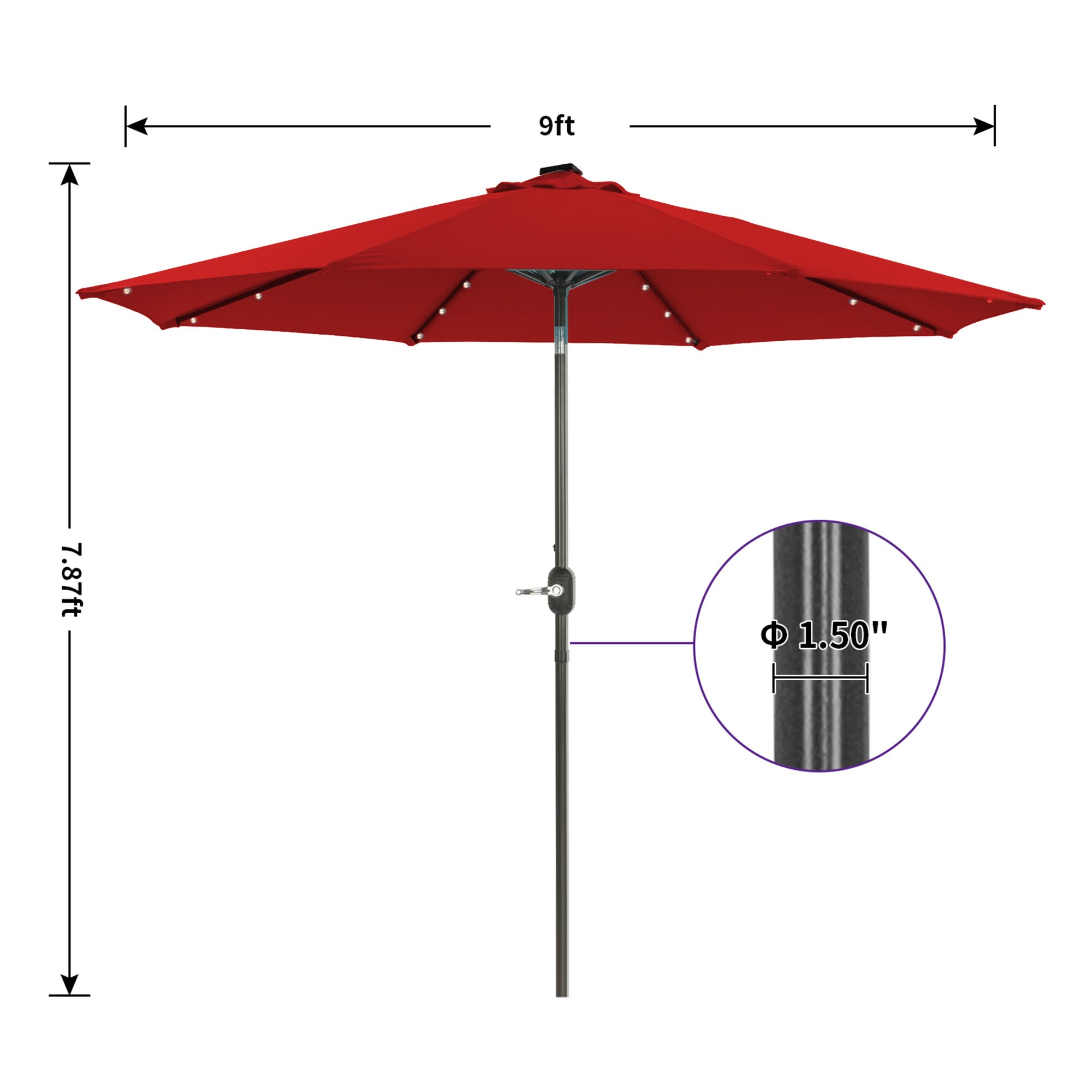CASAINC CAB-061RED Umbrellas-2 - View #11