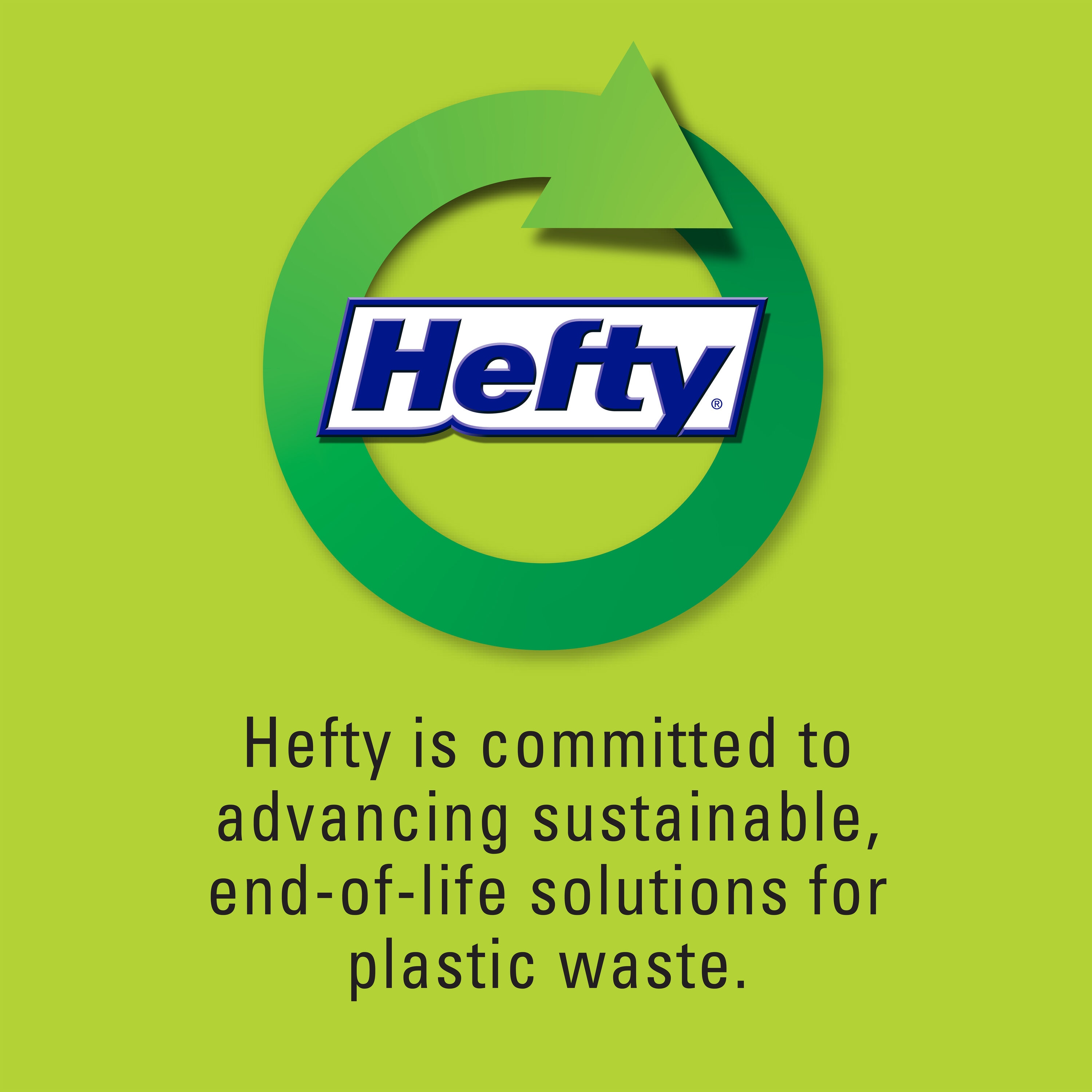 Hefty® Strong Multipurpose Drawstring Trash Bags, 30 gal, 1.1 mil, 30 x  33, Black, 74/Box