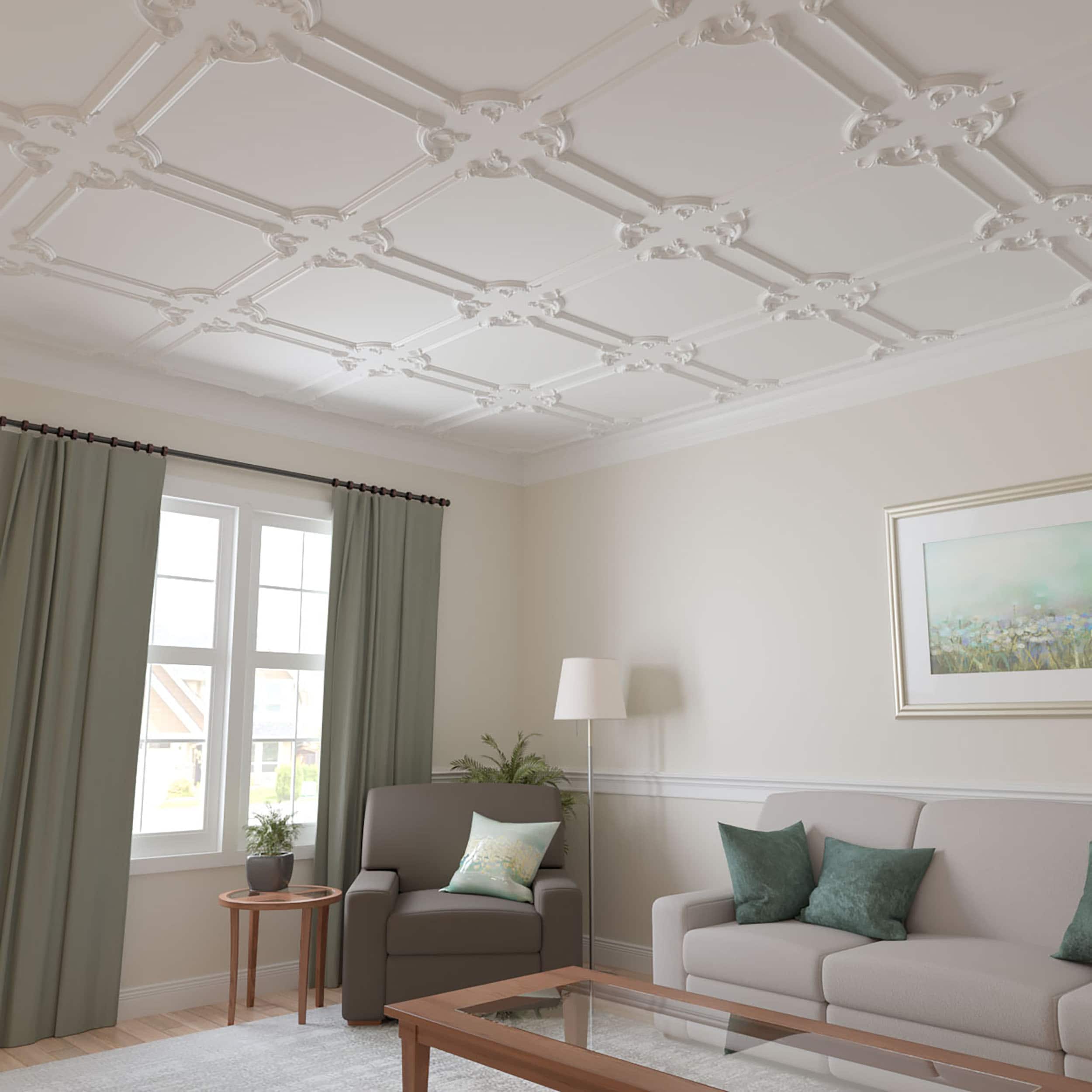Ashford White Urethane Decorative Crown Moulding Corner