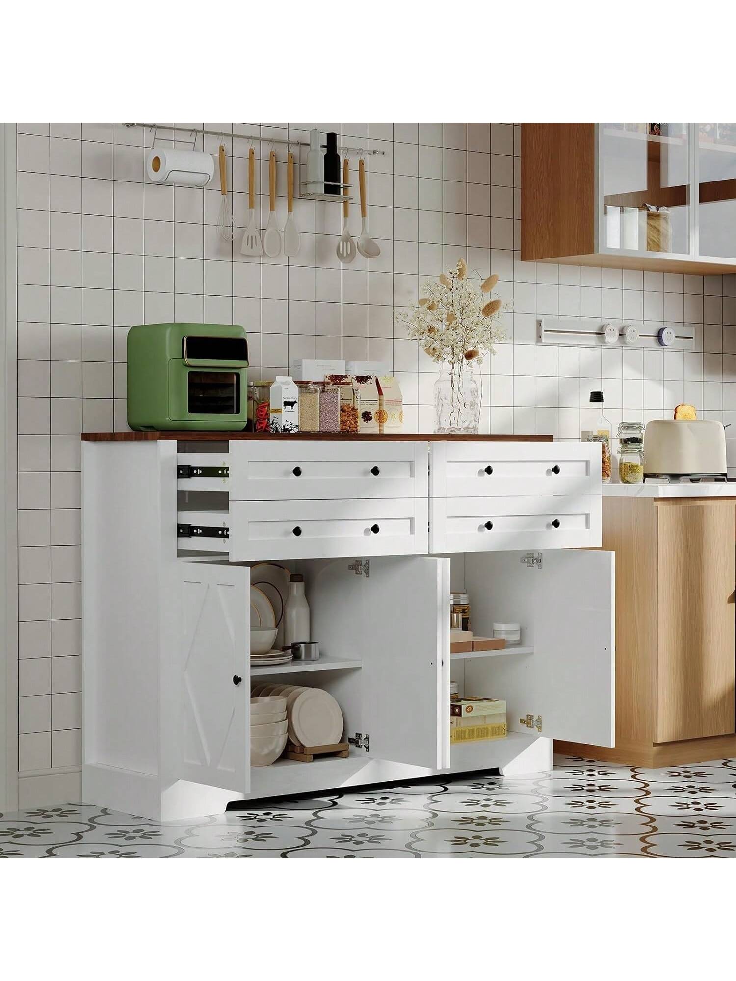 Qeetex BY-PHK-34WAXDSP Bathroom-Wall-Cabinets - View #2