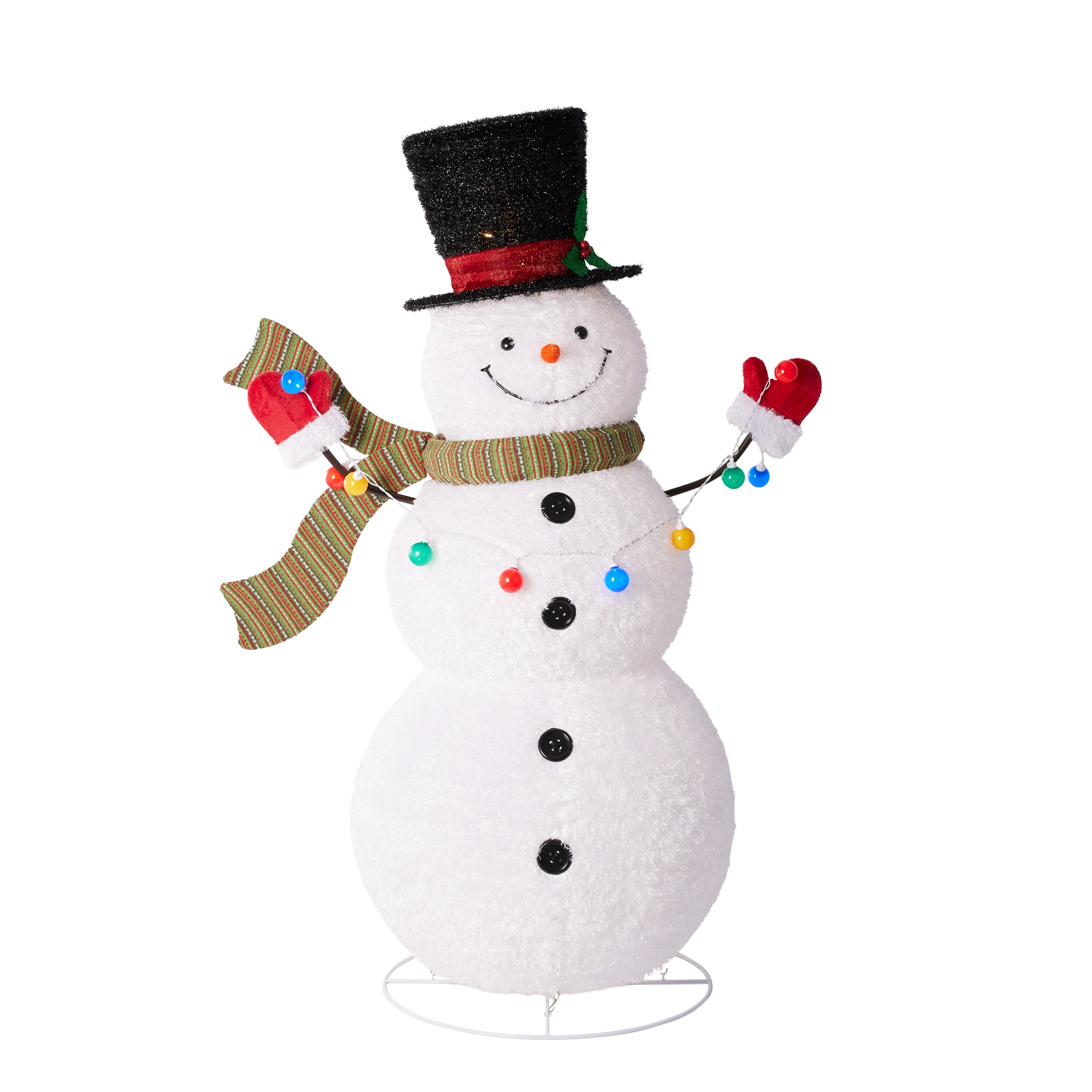 Holiday Living 72-in Snowman Yard Decoration with Multicolor LED Lights at  Lowes.com