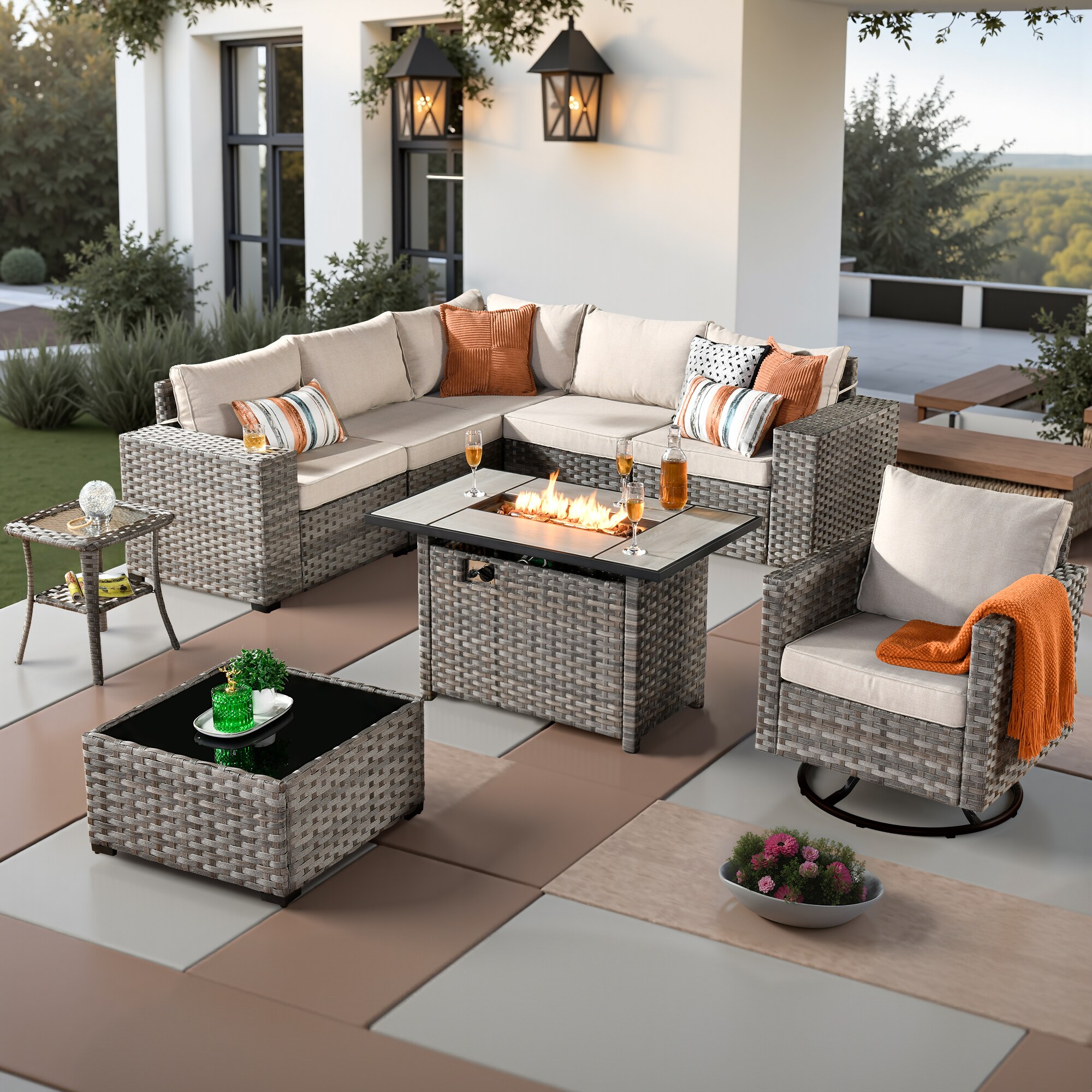 XIZZI XIBBR604-RC1CFP Patio-Conversation-Sets - View #2
