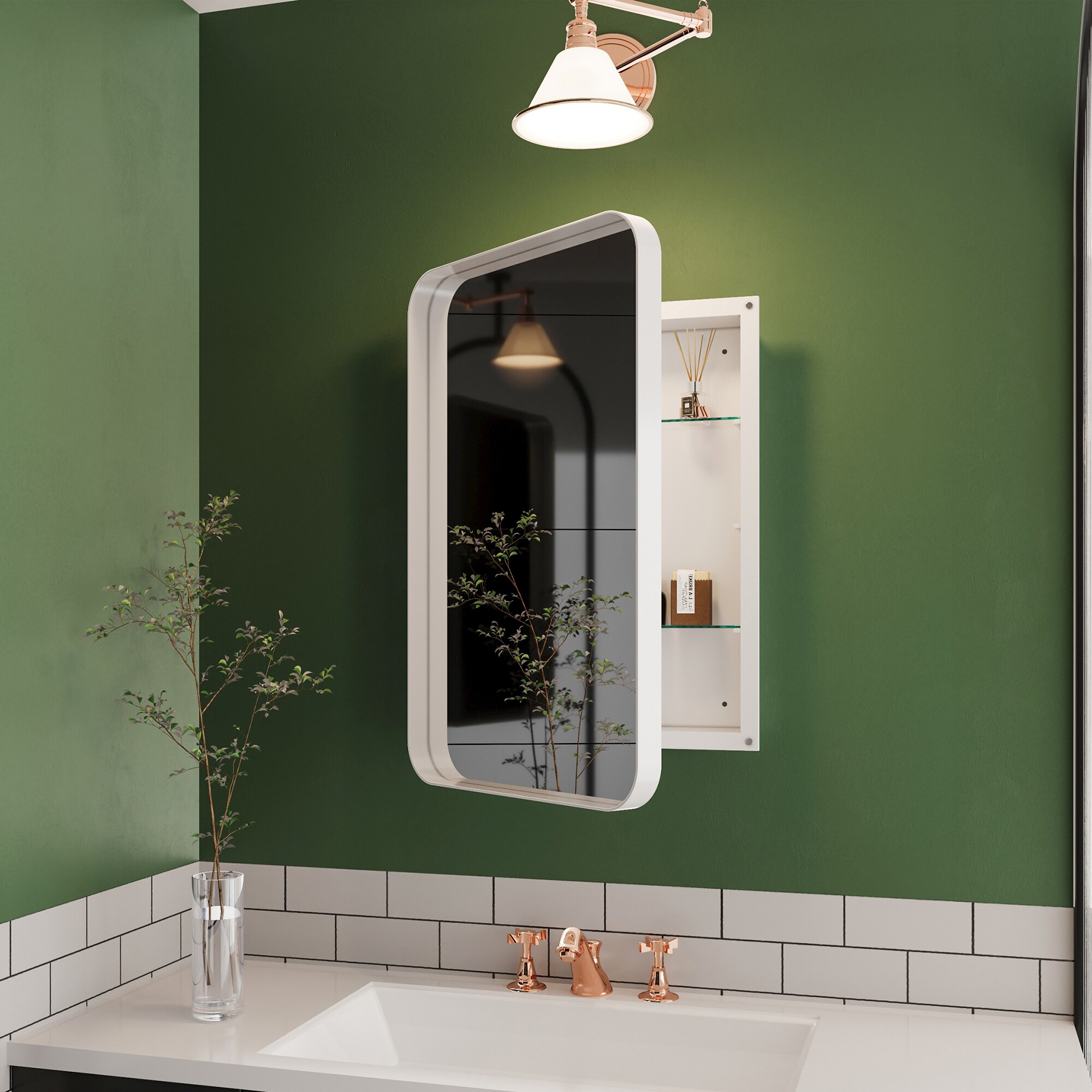 SINOFURN SYD520009WT Bathroom-Medicine-Cabinets - View #8