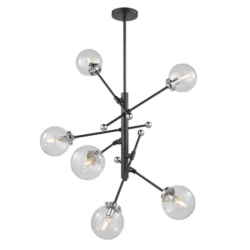 ARTCRAFT AC11436CL Vero Modo 6-Light Multiple Colors Transitional Dry rated Chandelier