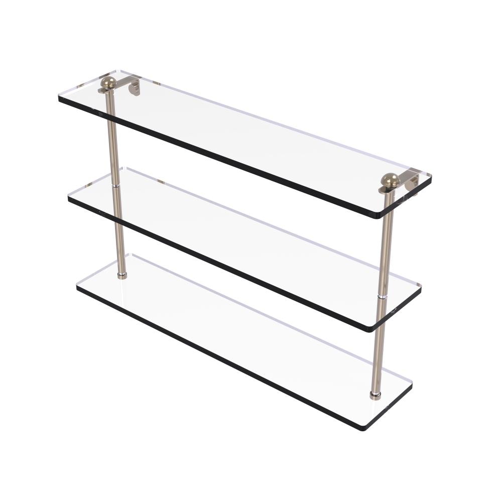 Allied Brass RC-5/22-PEW Antique Pewter 3 -Tier Wall mount Bathroom Shelf ( 22-in x 15-in x 5-in )