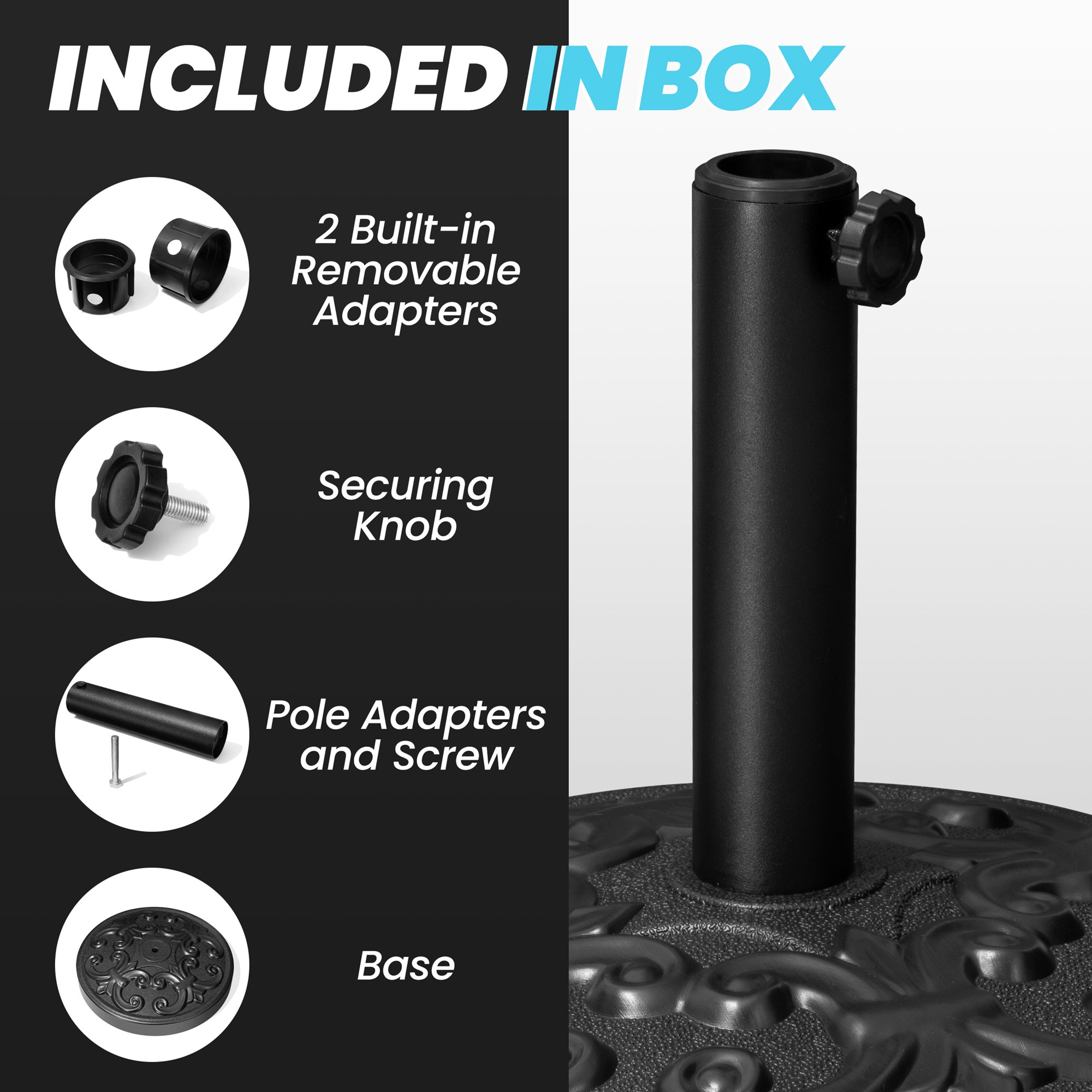 Crestlive Products CL-UB010BLK Umbrella-Bases - View #10