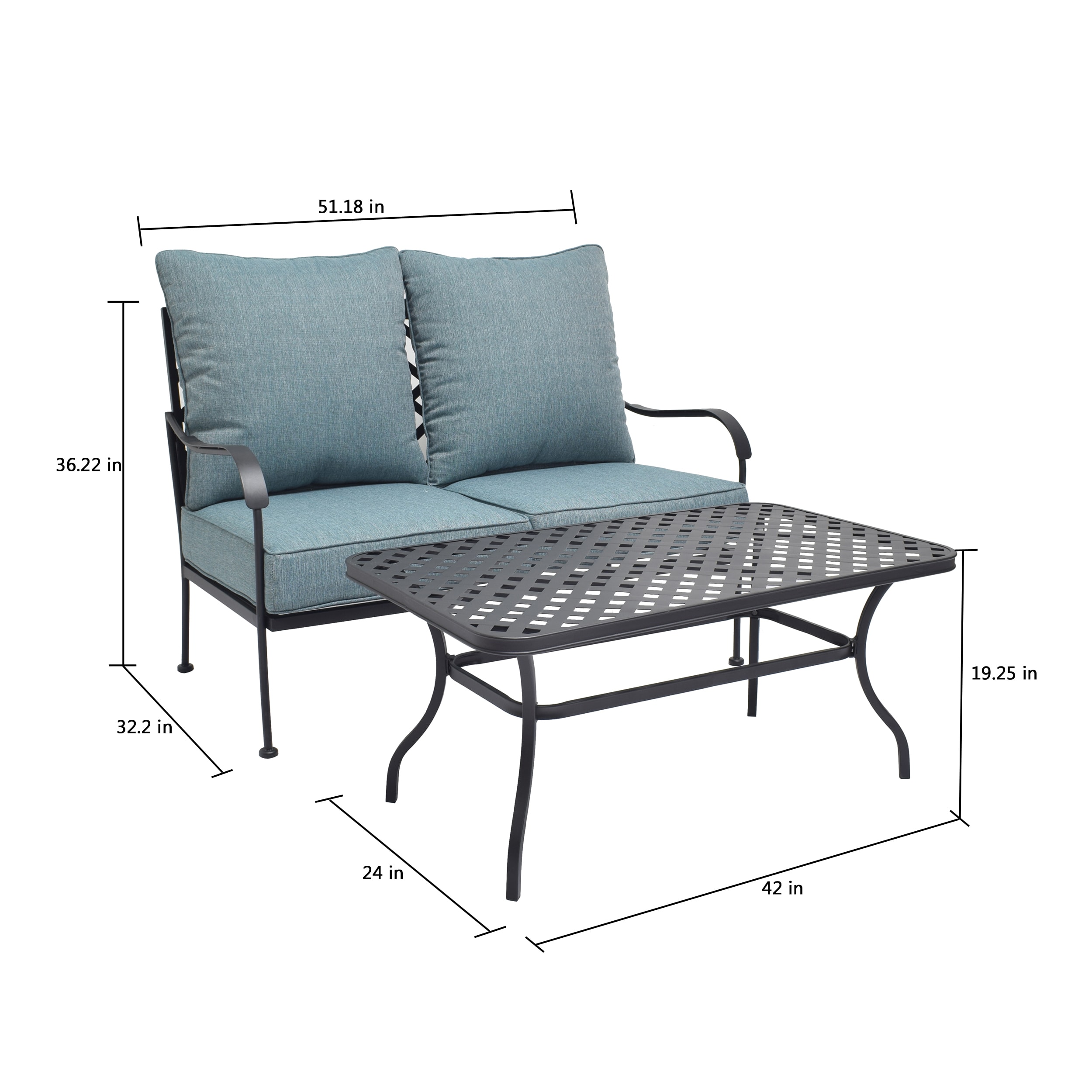 Style Selections LG-20276-LCBLE Patio-Conversation-Sets - View #26