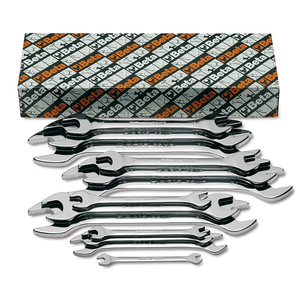 Beta 000550182 13 -Piece Set Metric Standard Open end Wrench (no case)