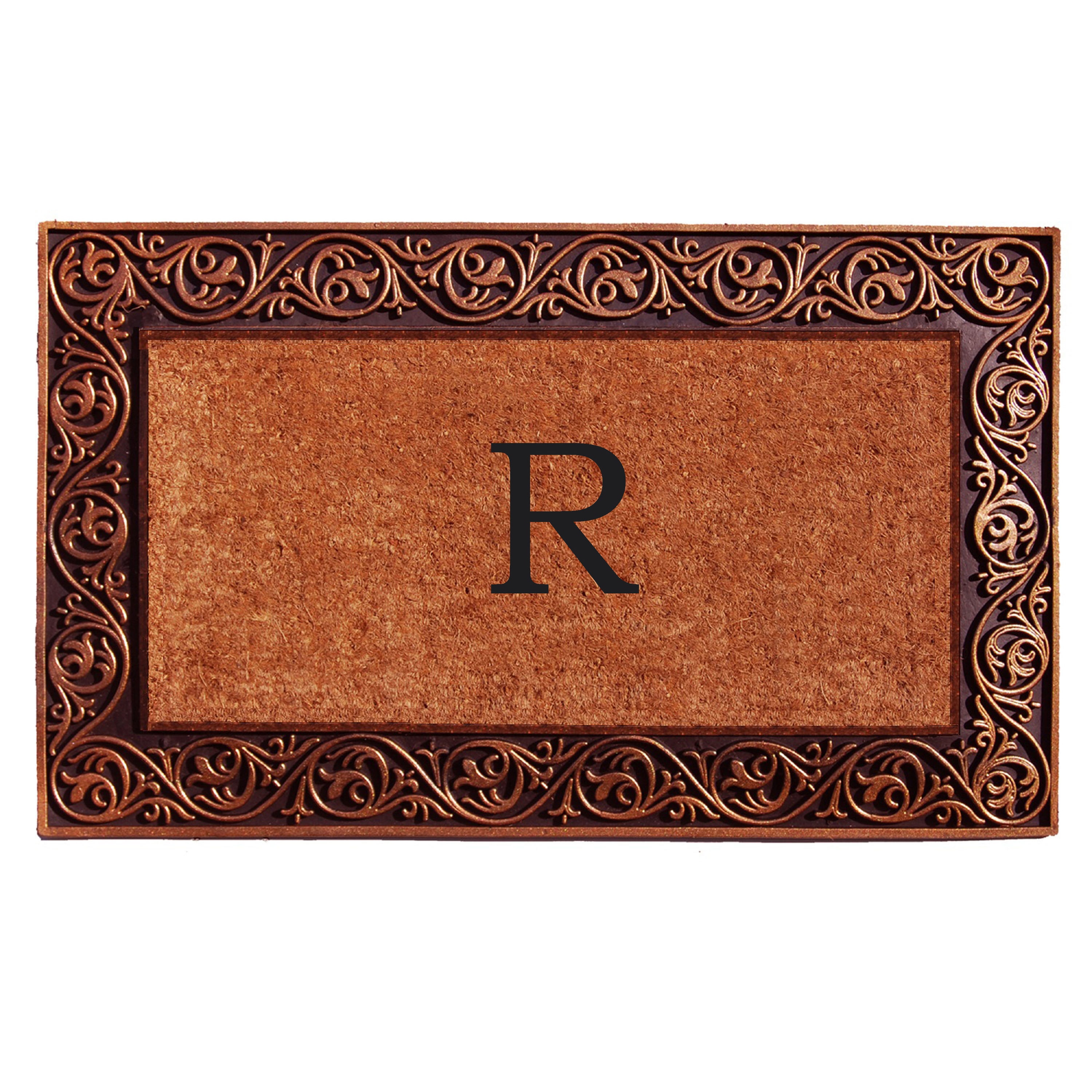 Callowaymills 10003BRNZR 2-ft x 3-ft Natural/Bronze Coir/Rubber Rectangular Indoor or outdoor Decorative Door mat