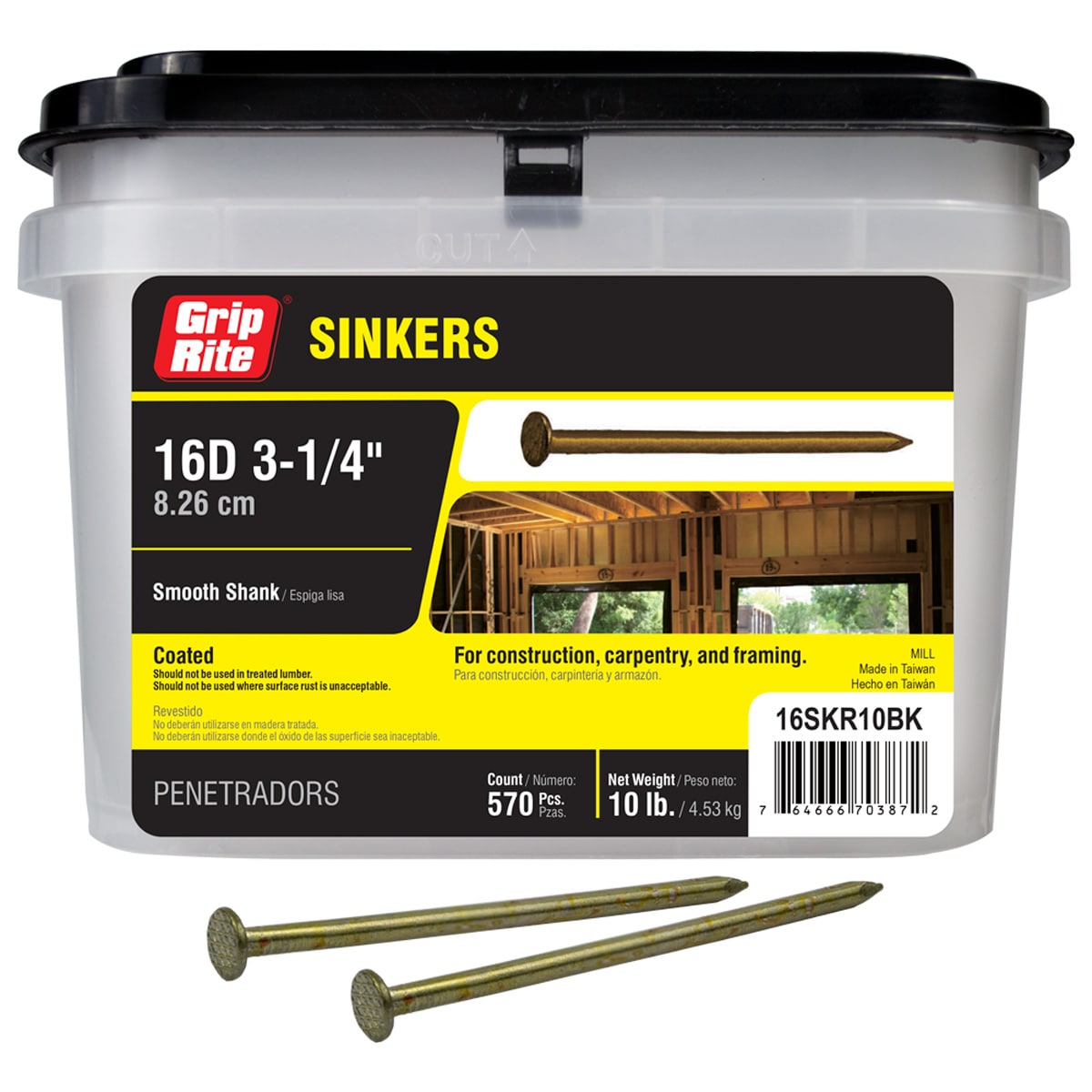 NATIONAL NAIL 65199 25Pound 16D Sinker Nail  Power Roofing Nailers   Amazoncom