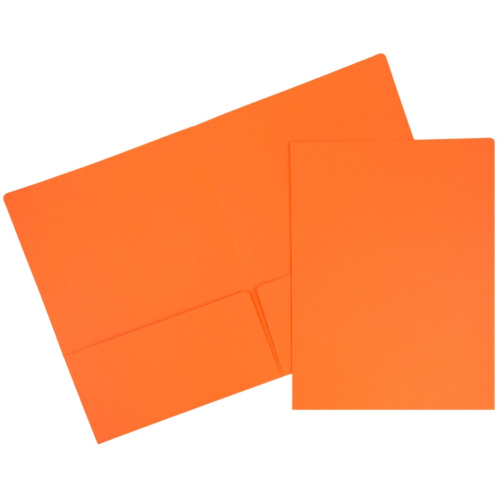 JAM Paper 6-Pack Orange-Card tock 9-in x 12-in Pocket Folder at Lowes.com